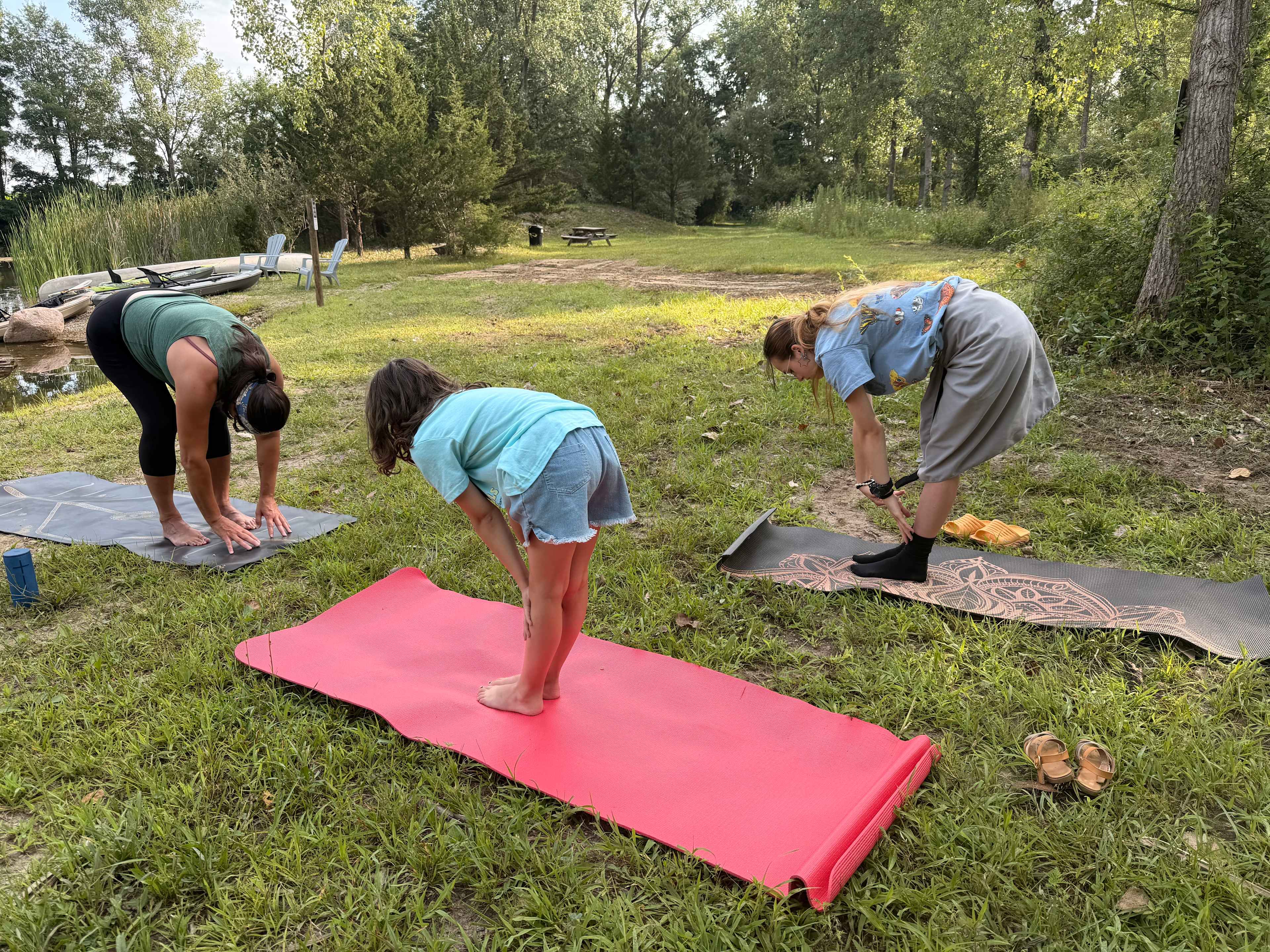 The birds are singing, the clouds are moving and the leadership skills were super!! Best yoga class ever! 