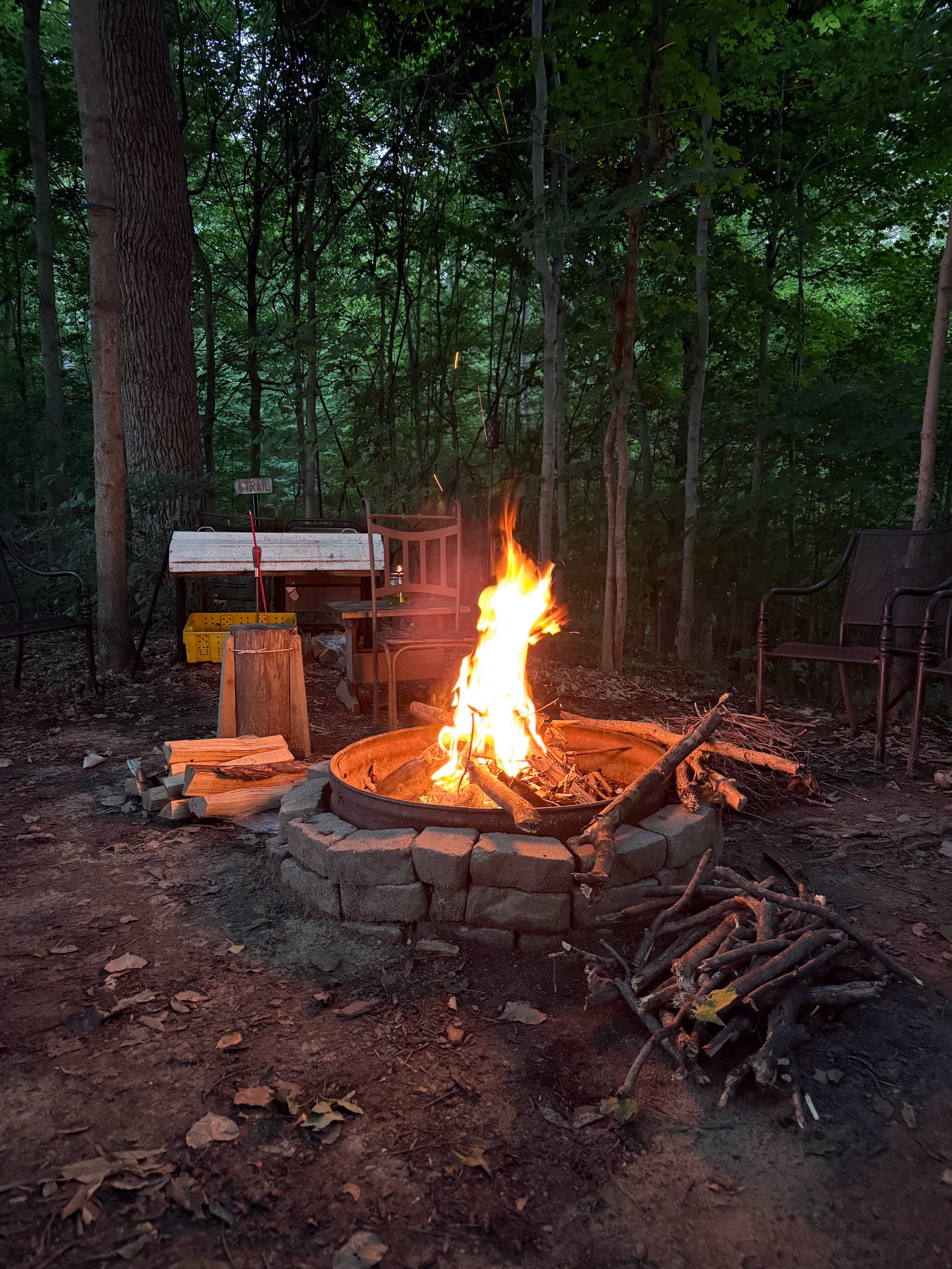 Beautiful fire area