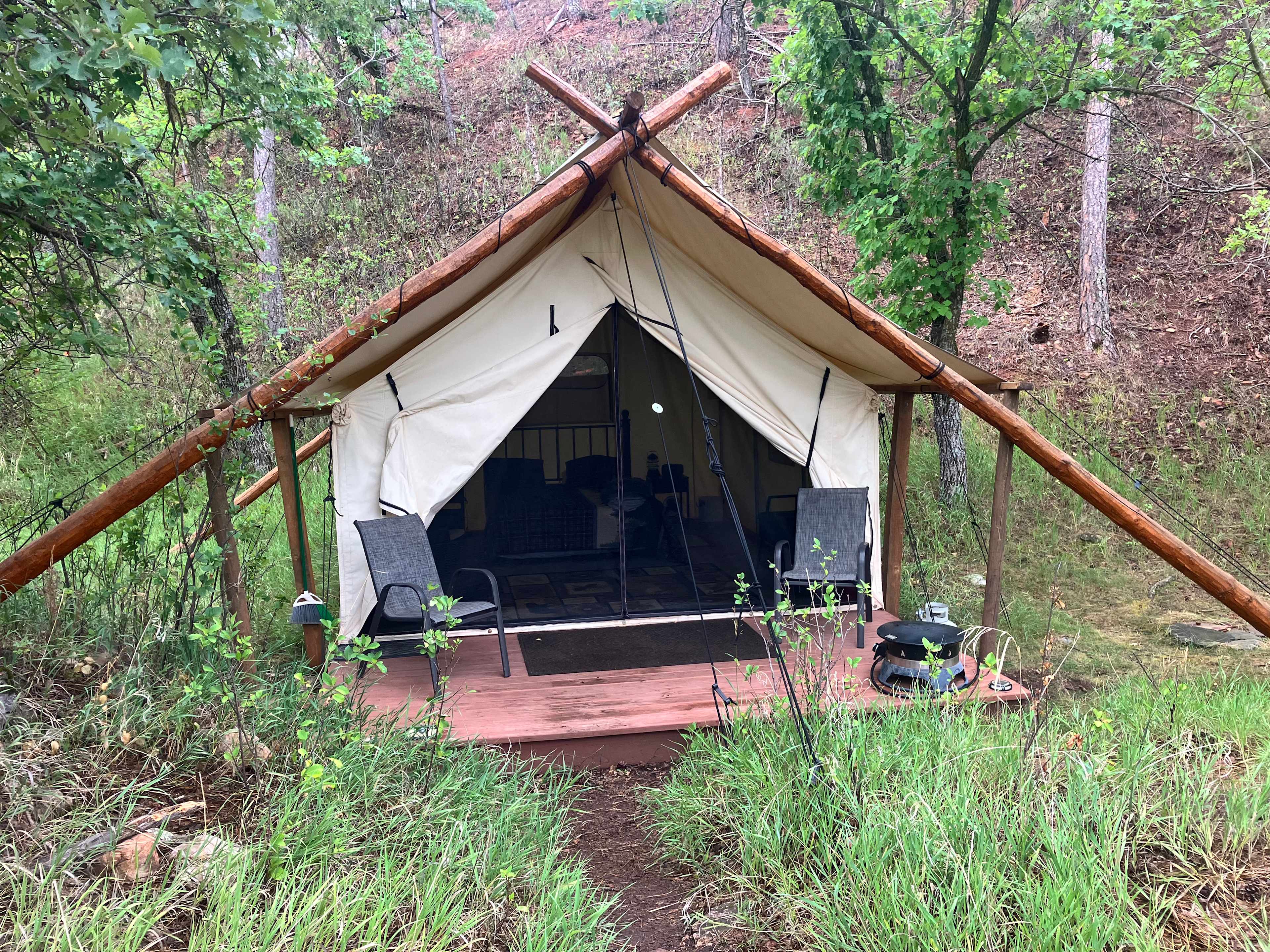 Outside of Tent