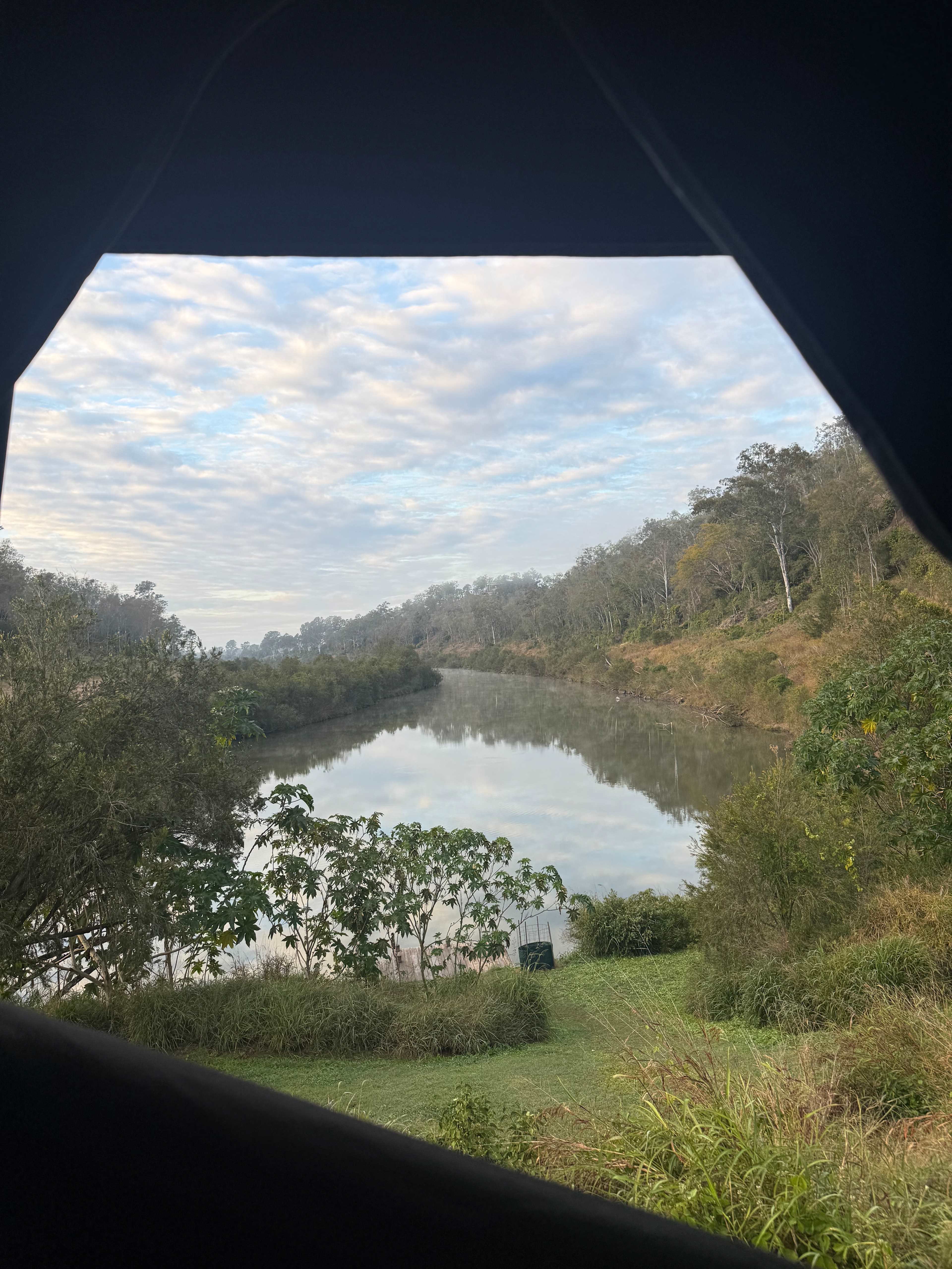 Rooftop tent view