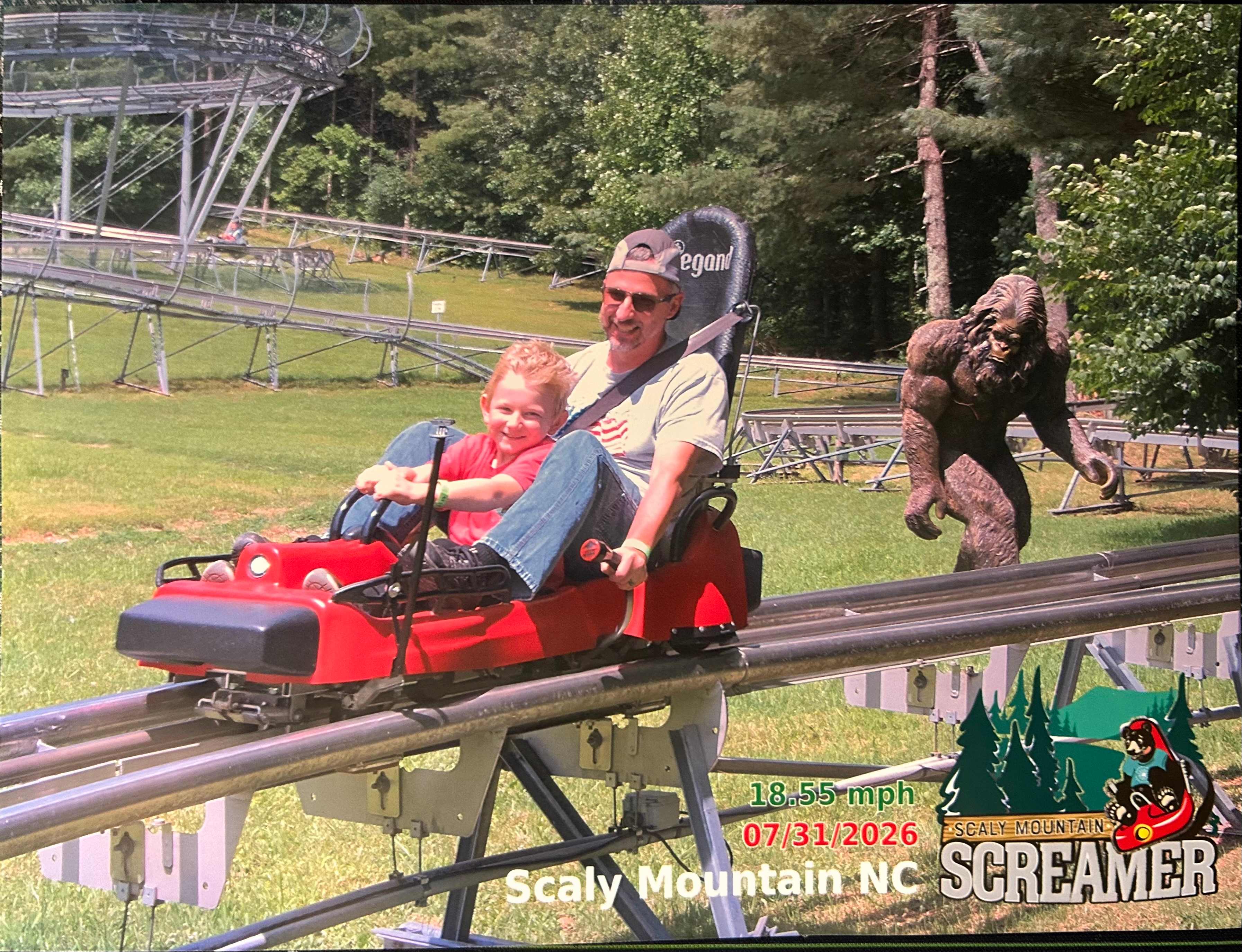 Mountain coaster at Highlands outpost.