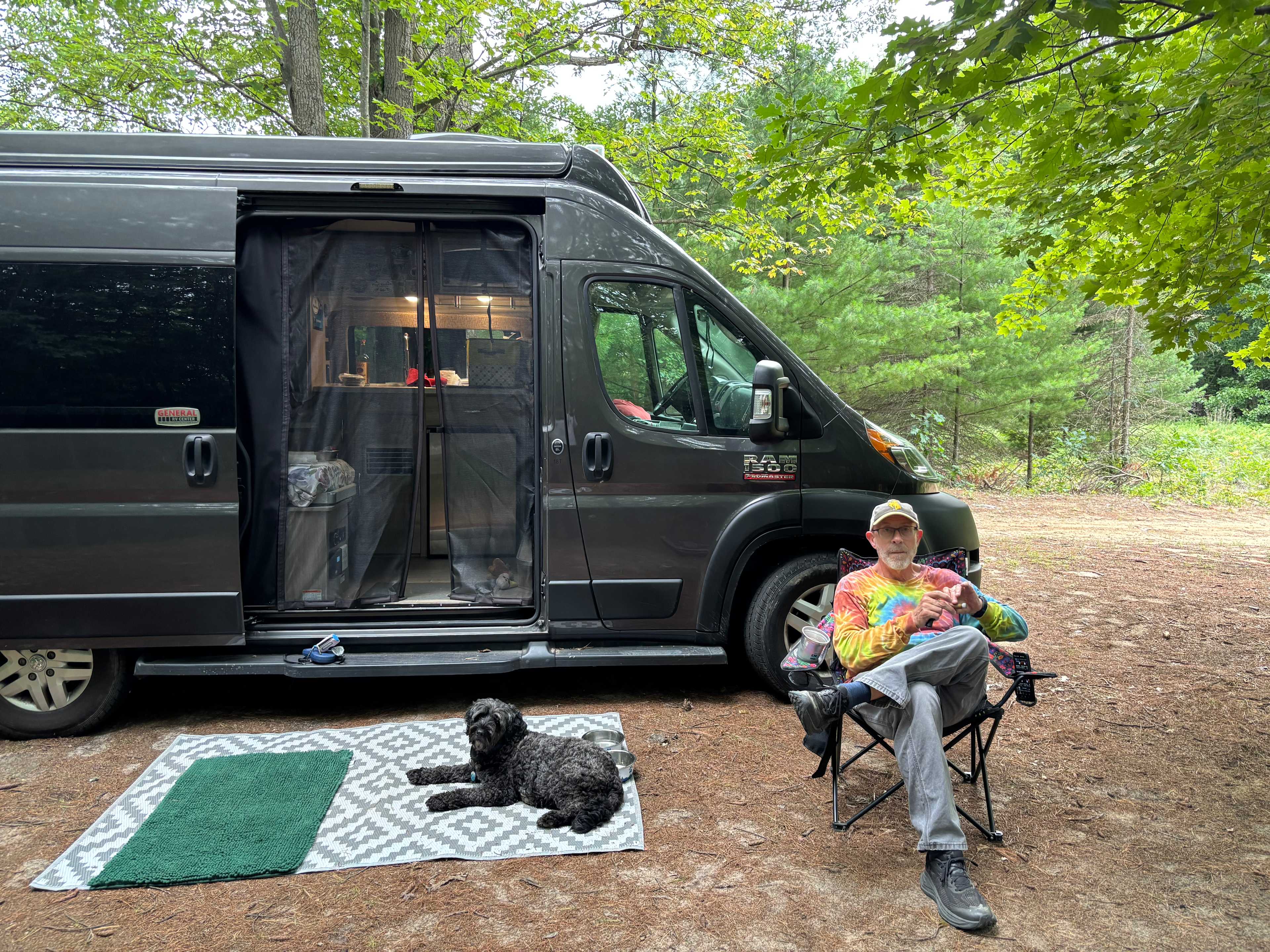 Our dog’s  1st hip camp experience. 