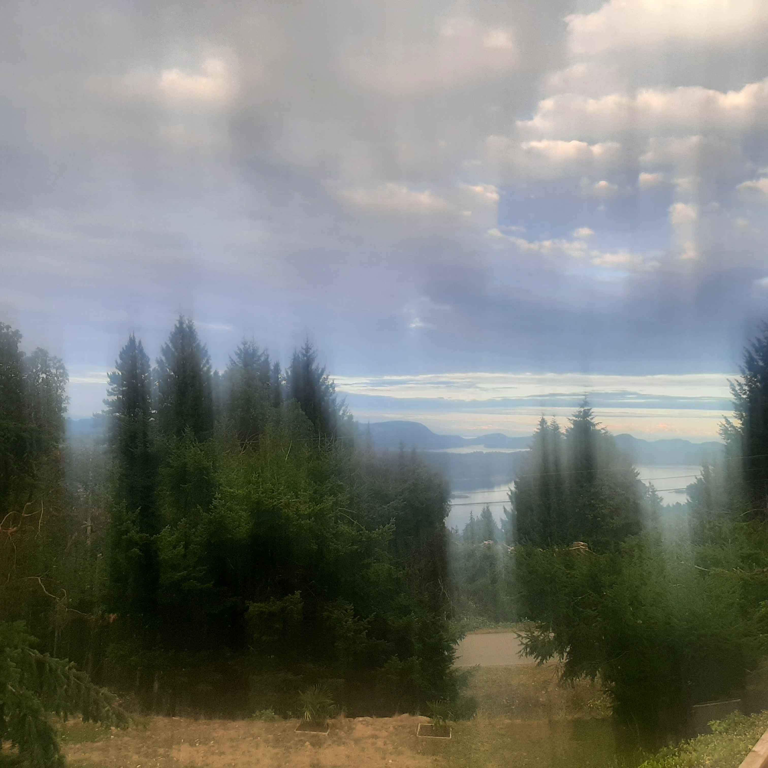 Painterly view from deck