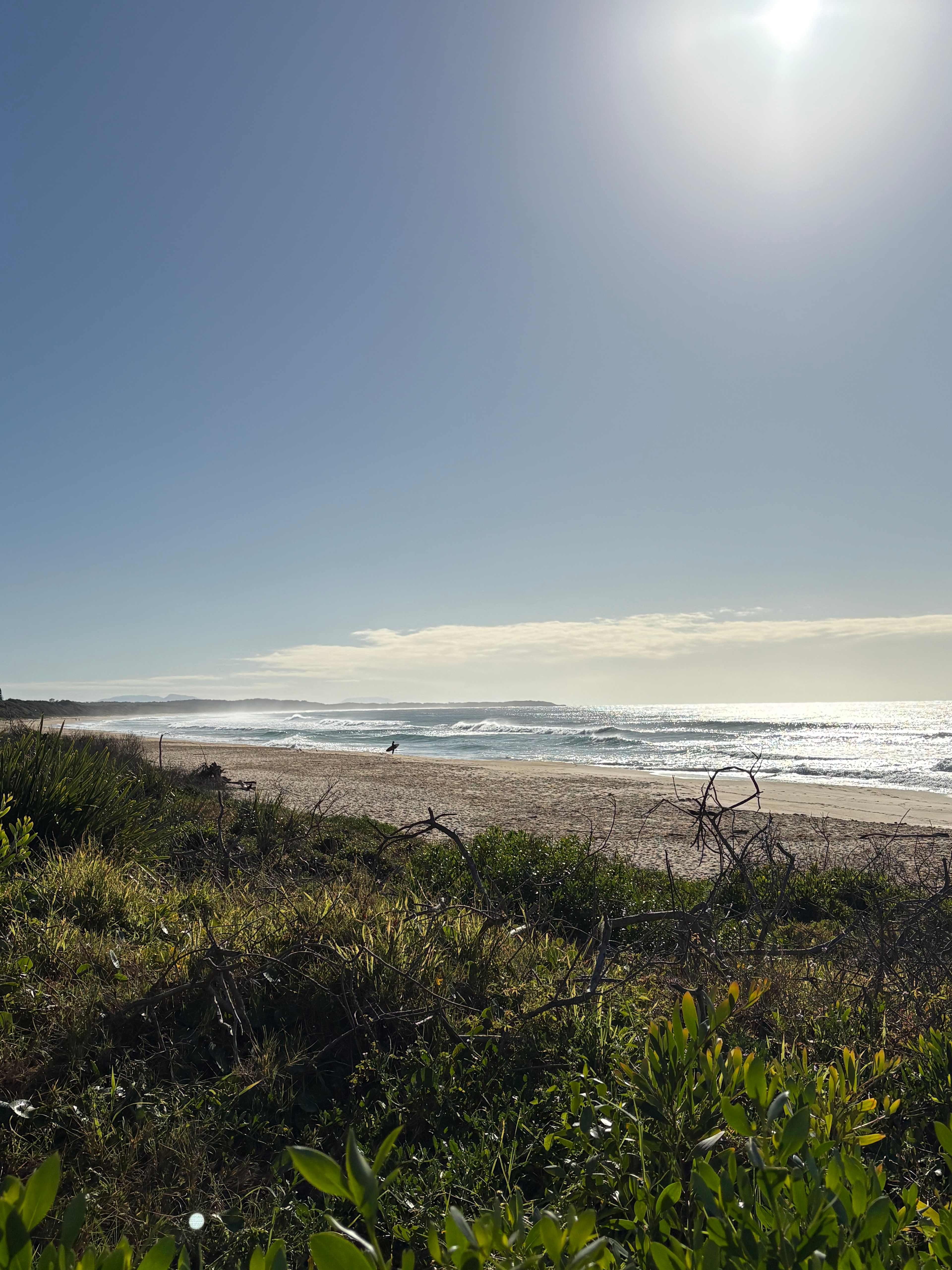 2km walk down to the beach and cafe