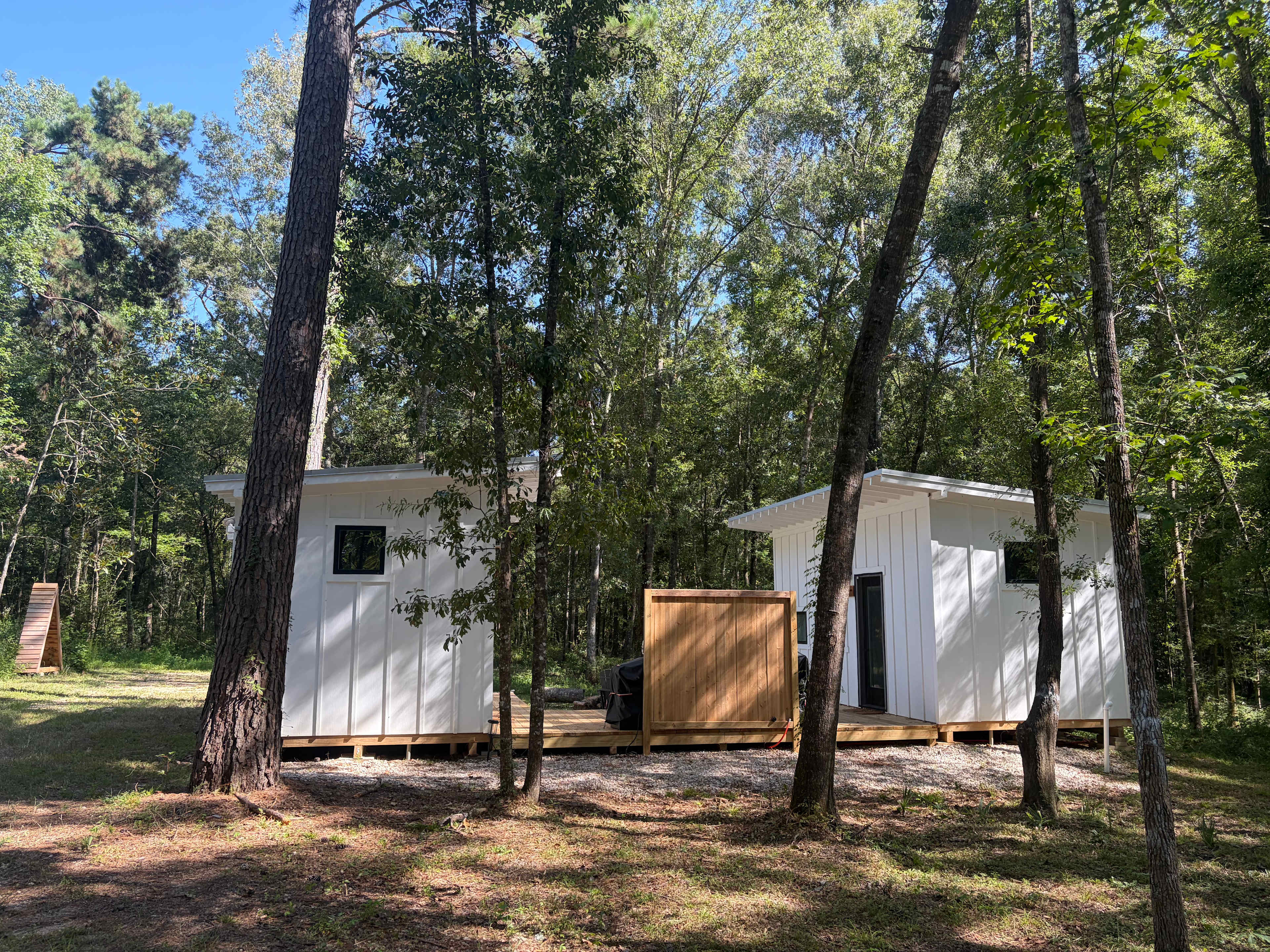 Cabin site view from gate
