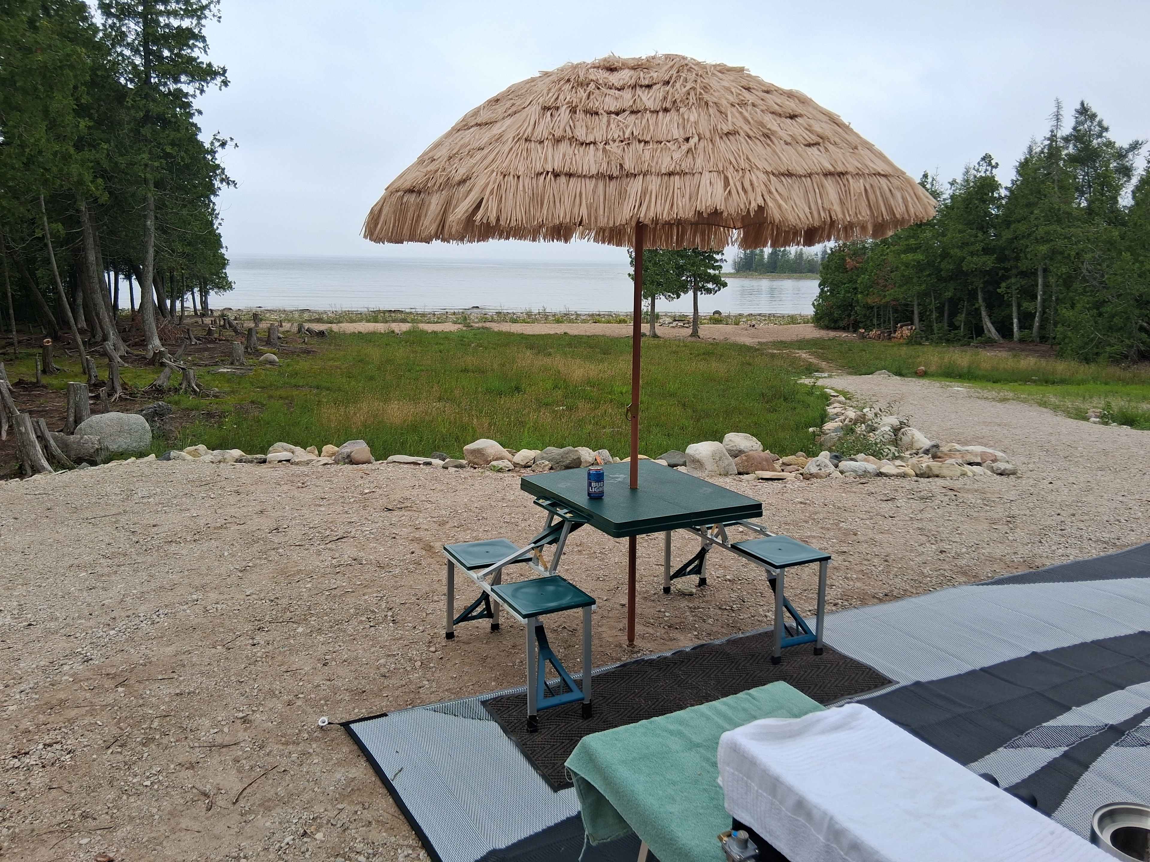 Lake Huron frontage Campsite
