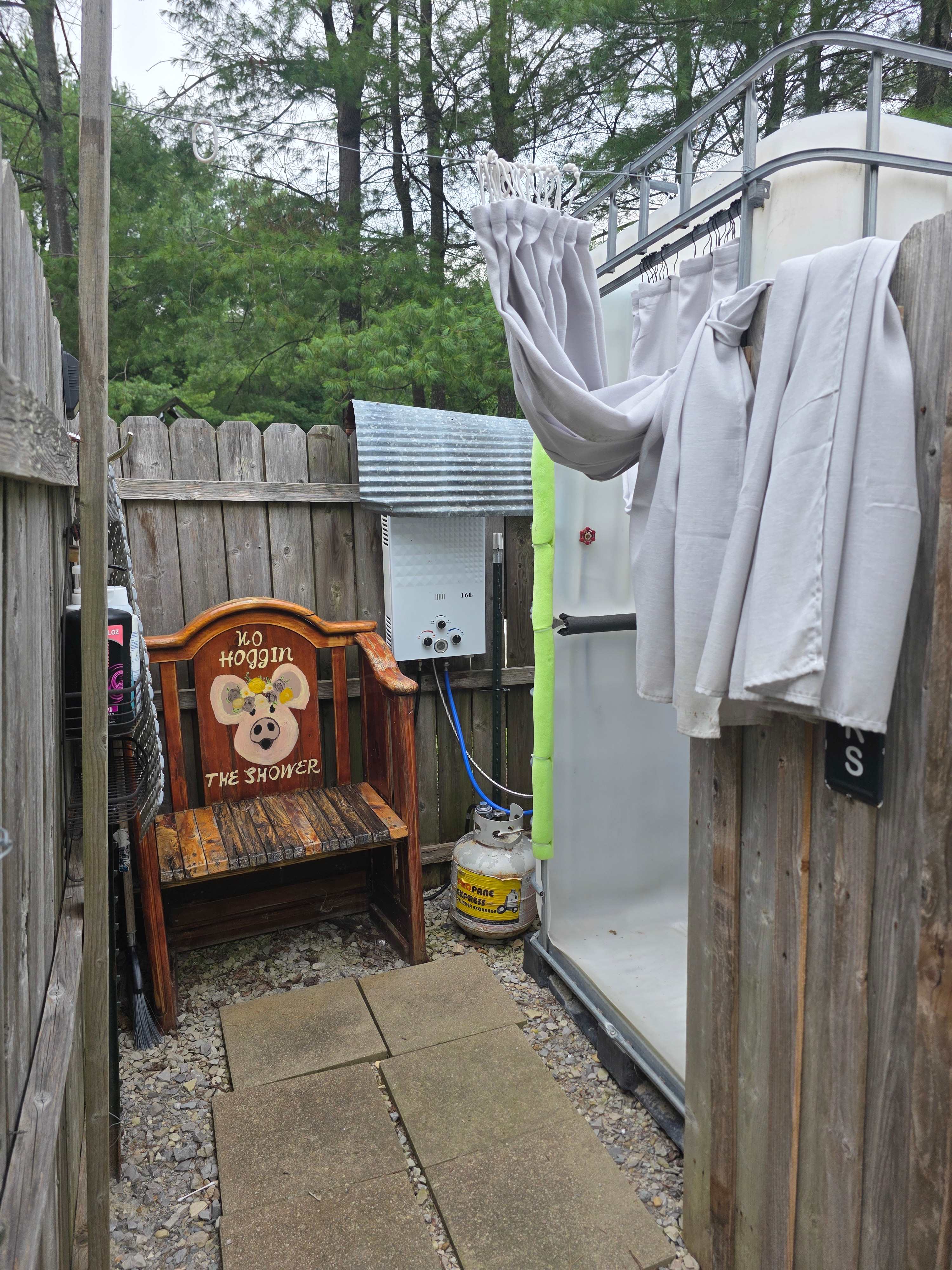 LOVED the outdoor shower! 