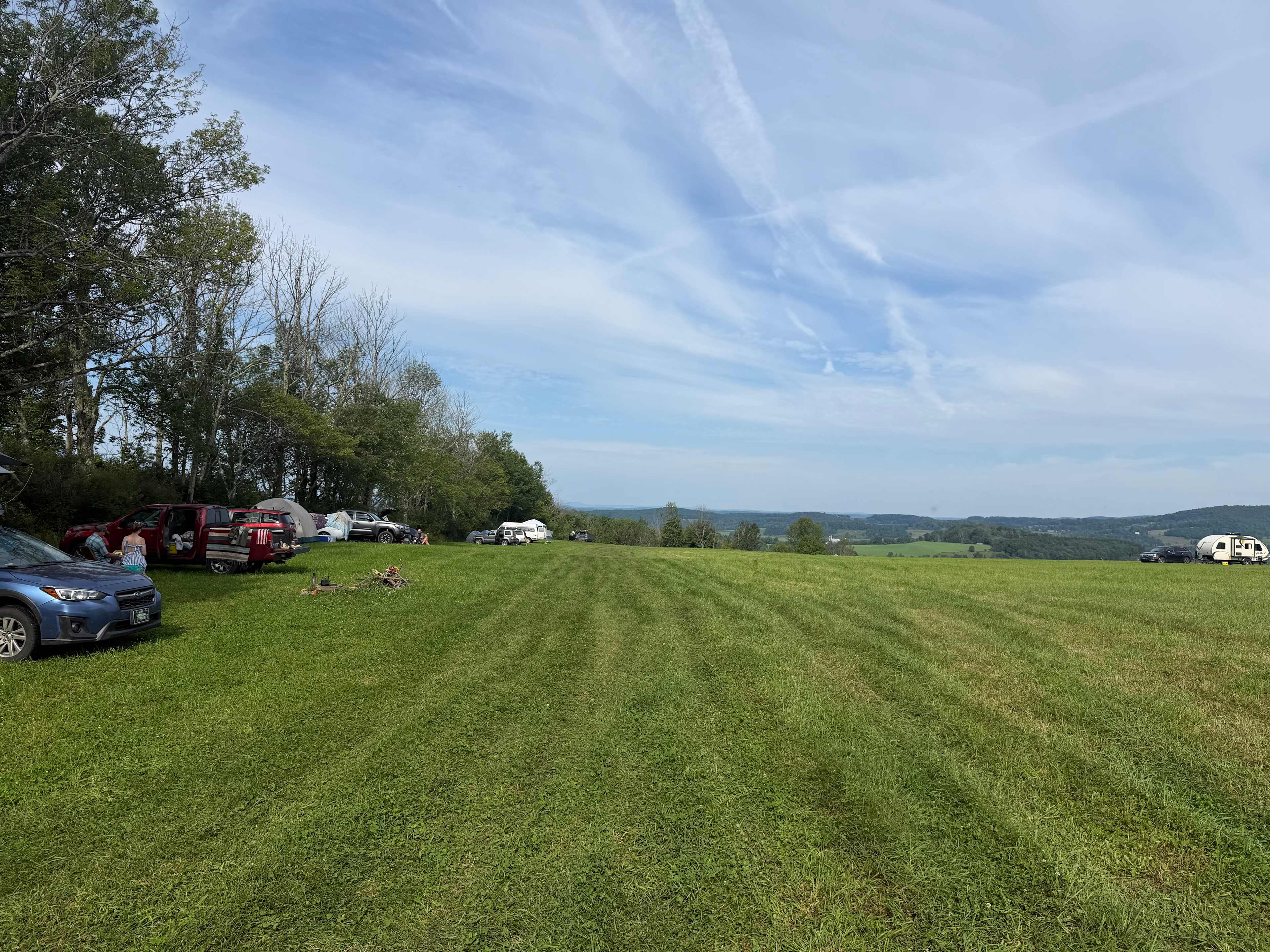Wahl Dairy Farm.  Hilltop Campsite