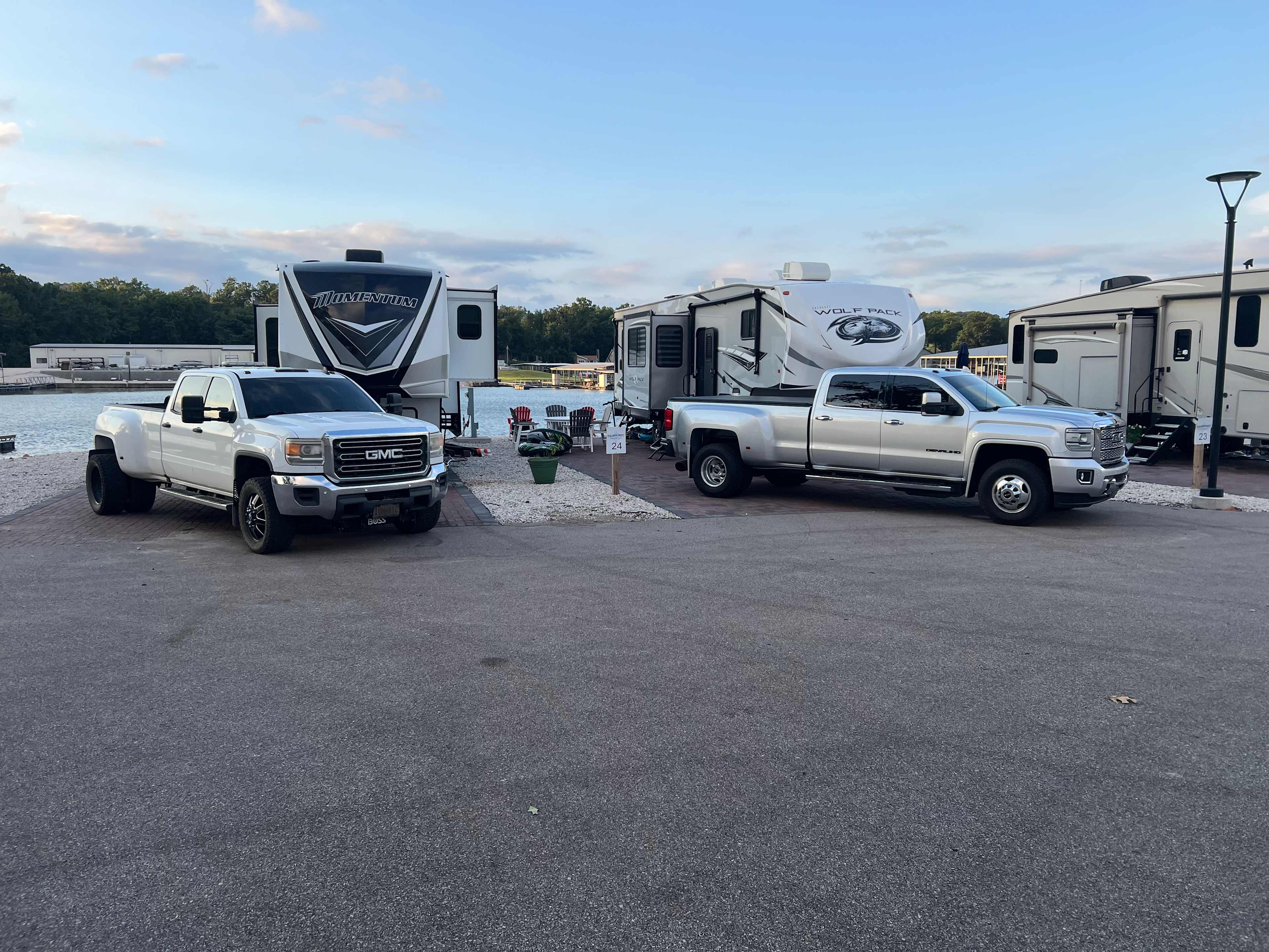 42-45 ft 5th wheels a little small 