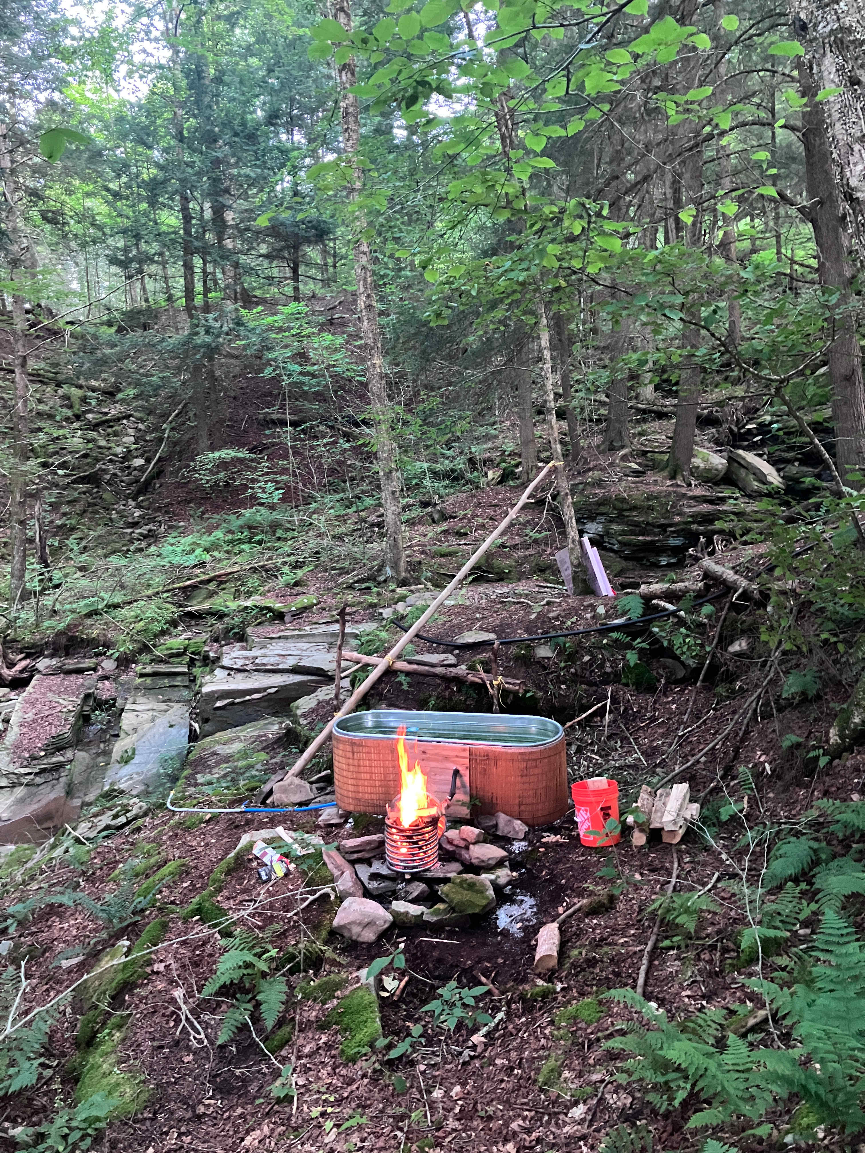 Mountainside Waterfall Retreat