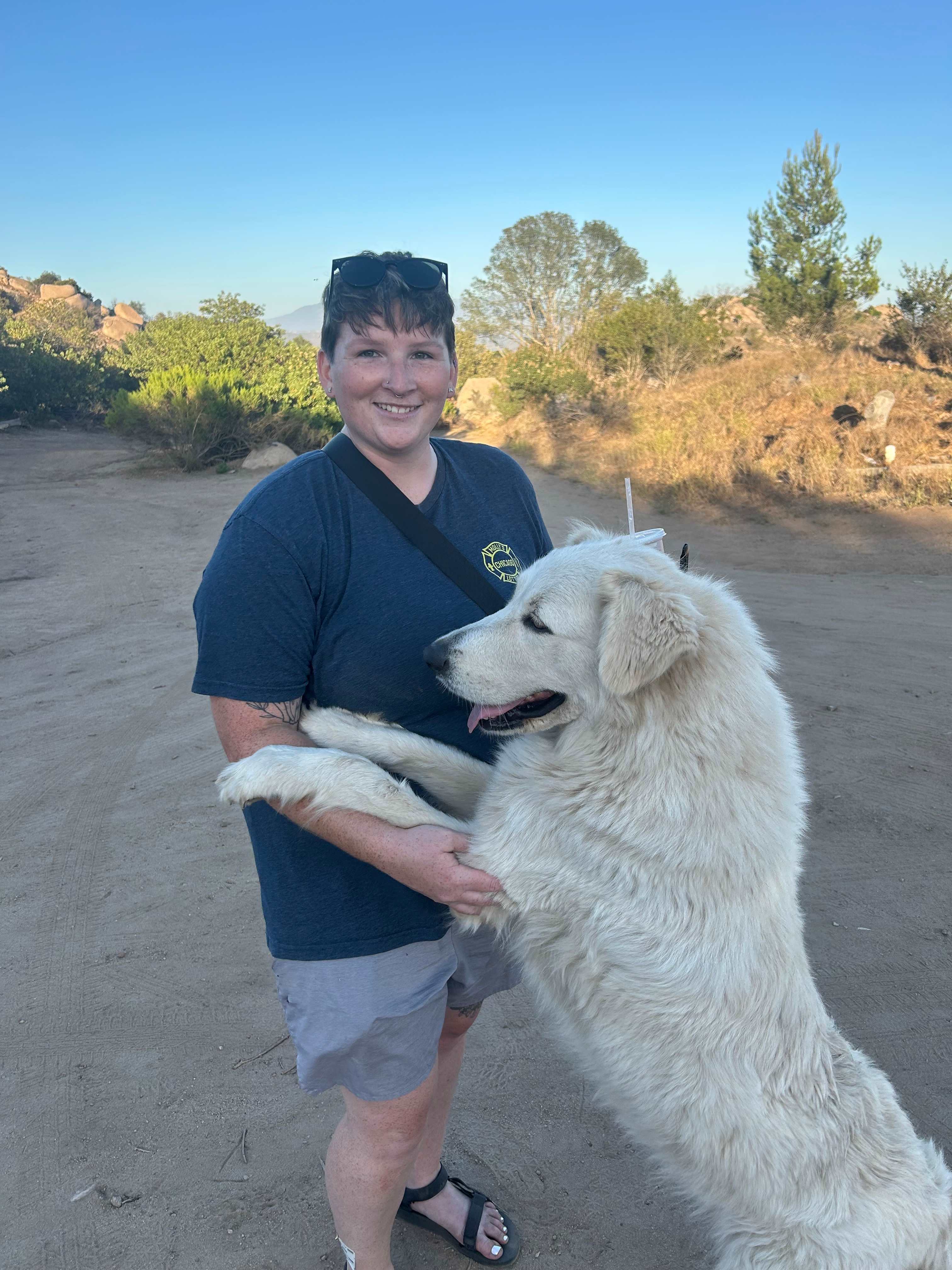 Absolutely adored our tour guide as we walked around after setting up camp!