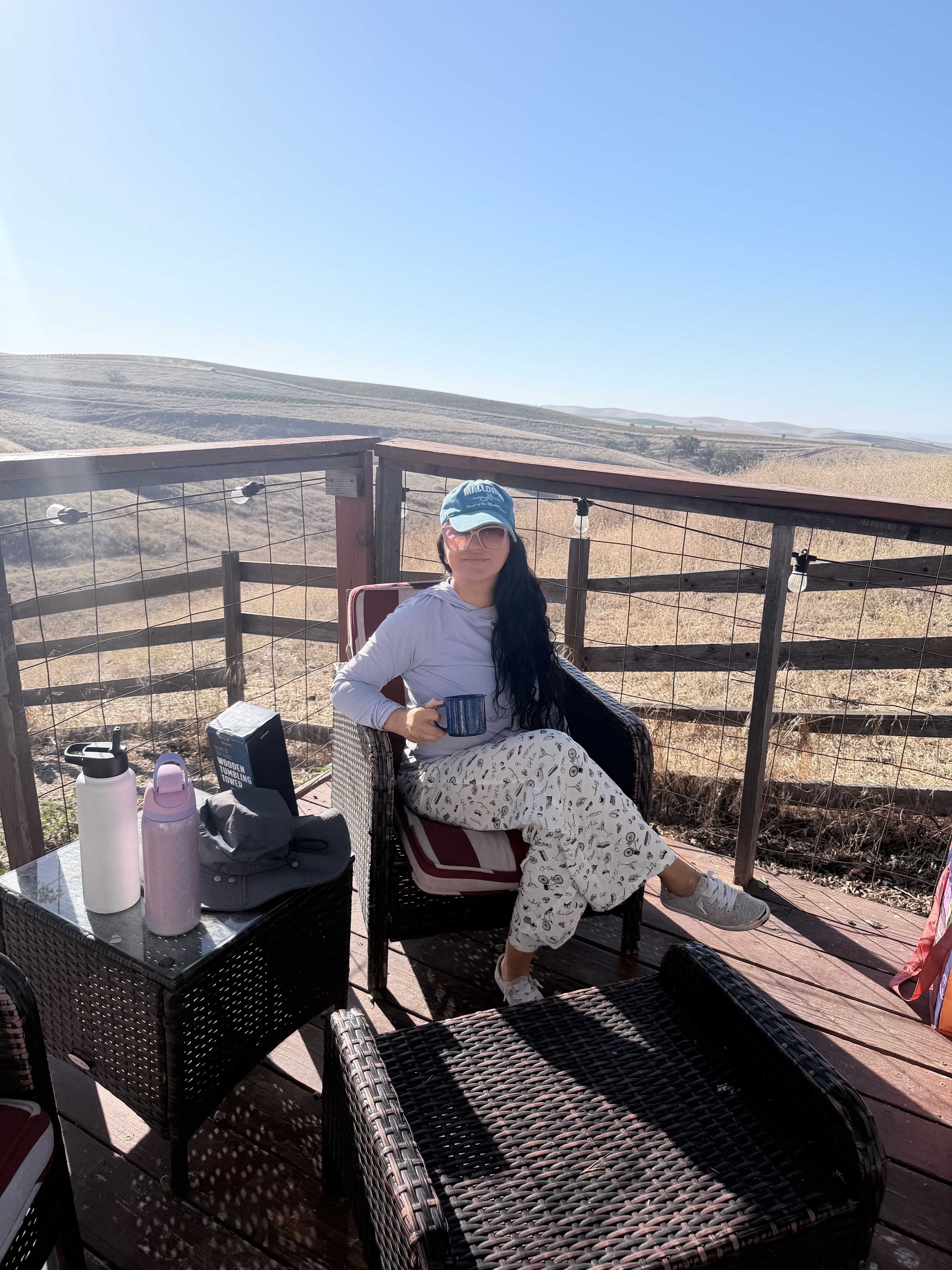 Relaxing over coffee