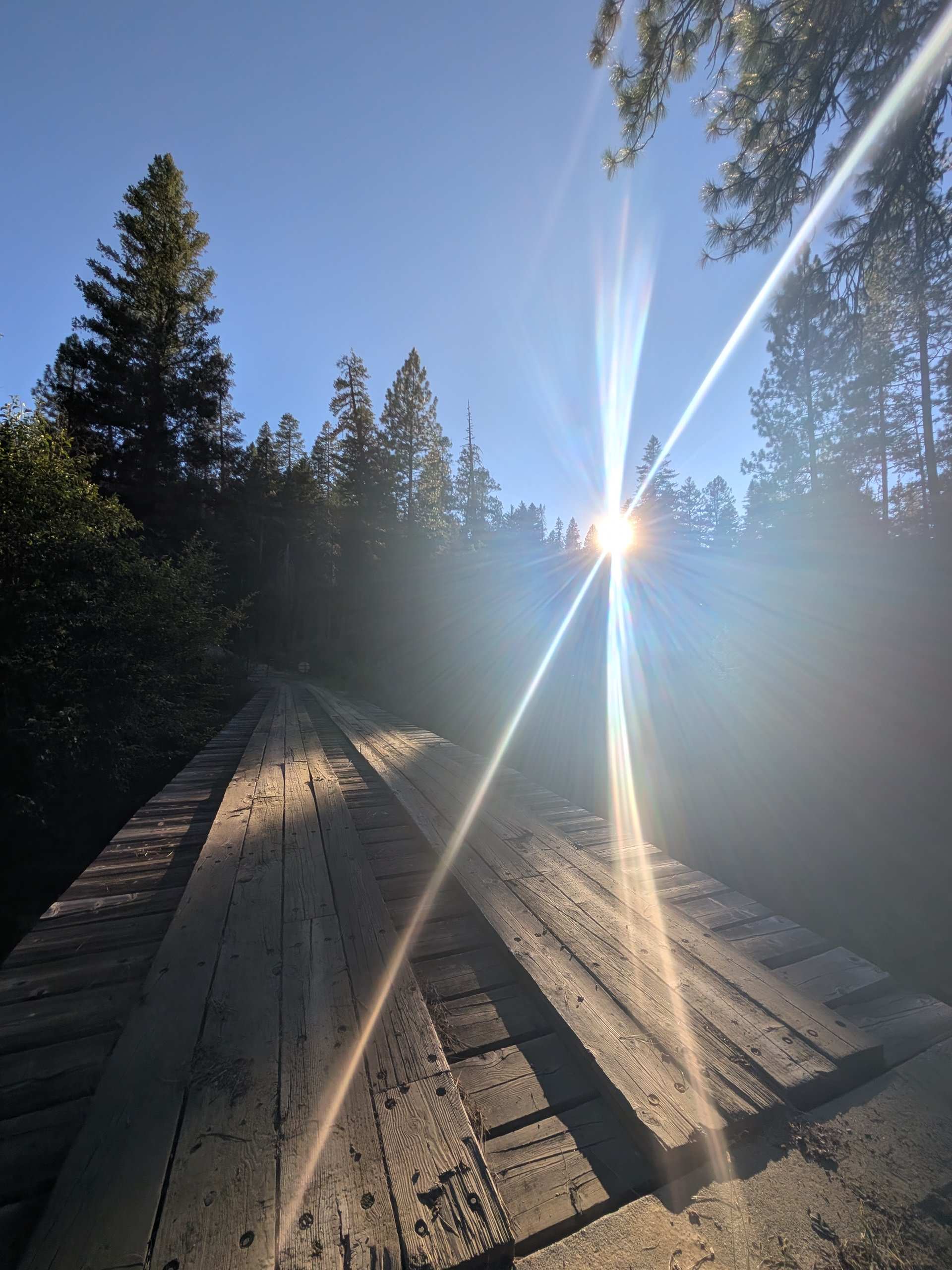 Bridge over creek at entrance to property 
