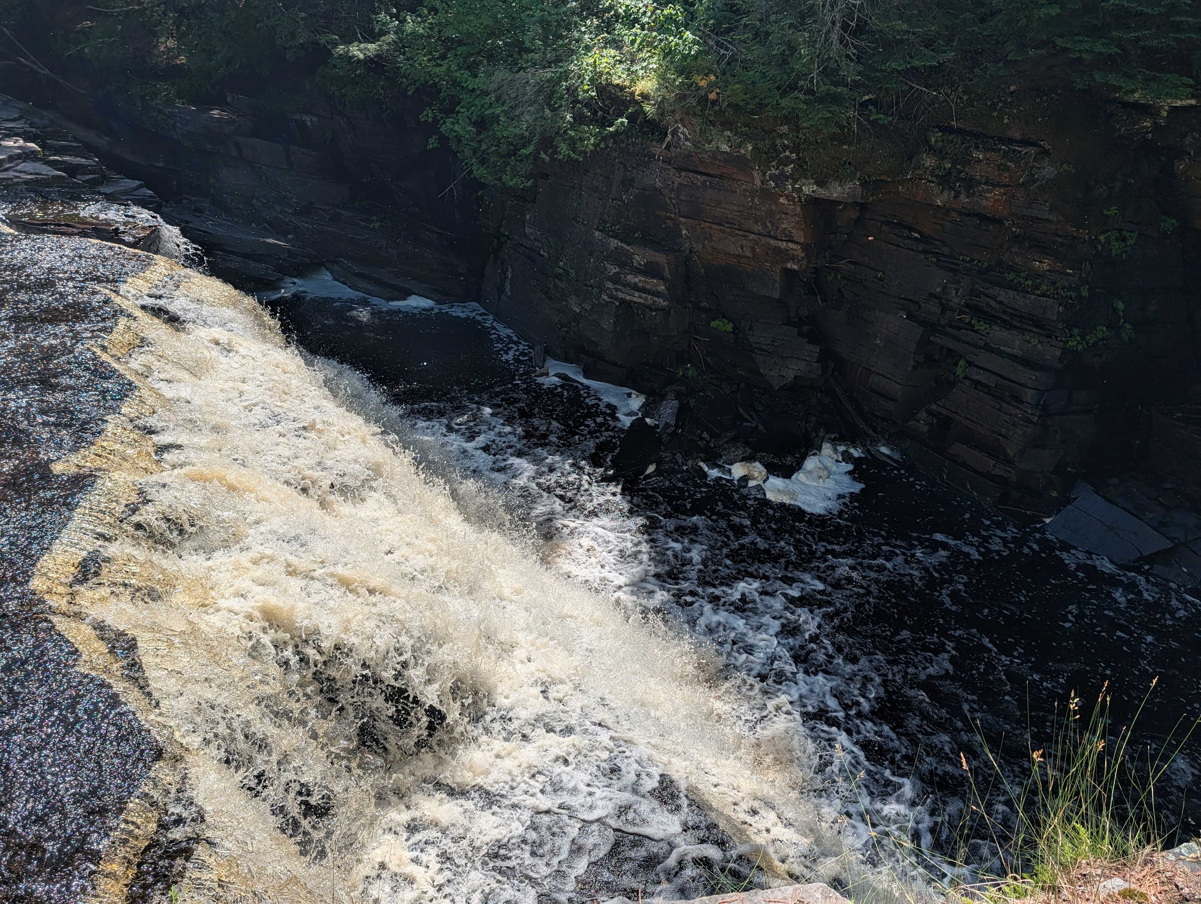 Canyon fall, a short drive and a short hike from the trailer. 