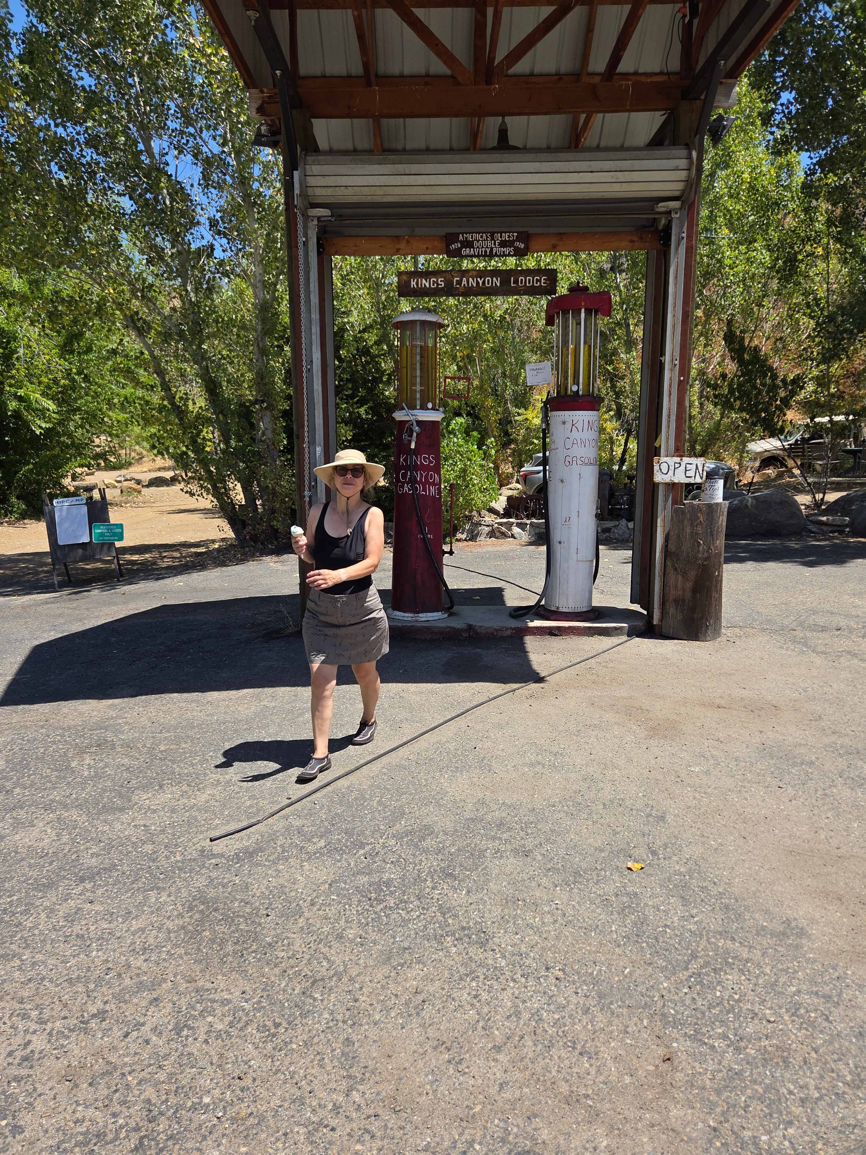 Blast from the past gas station and best ice-cream