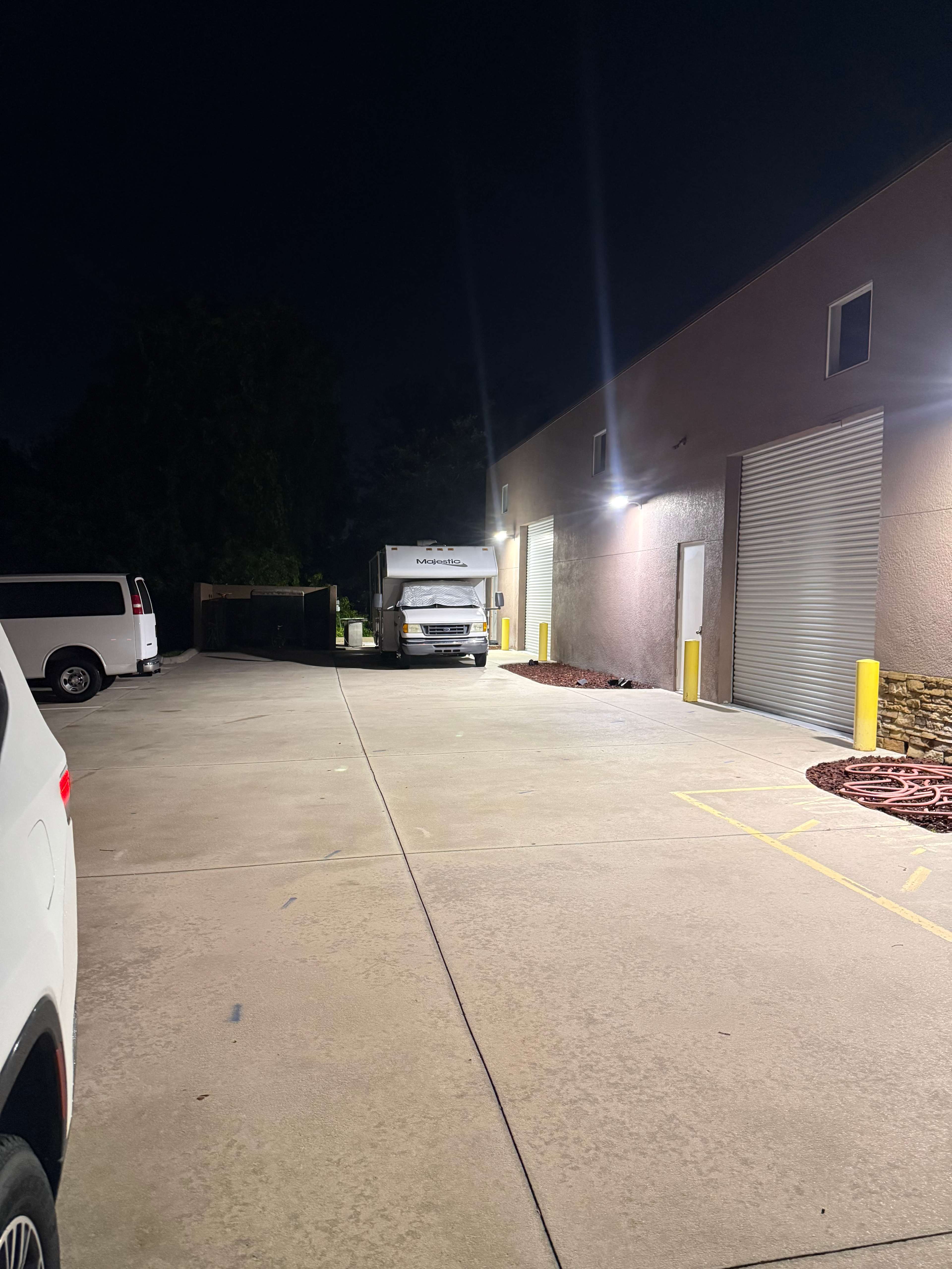 Motion sensing lights at night made it feel secure
