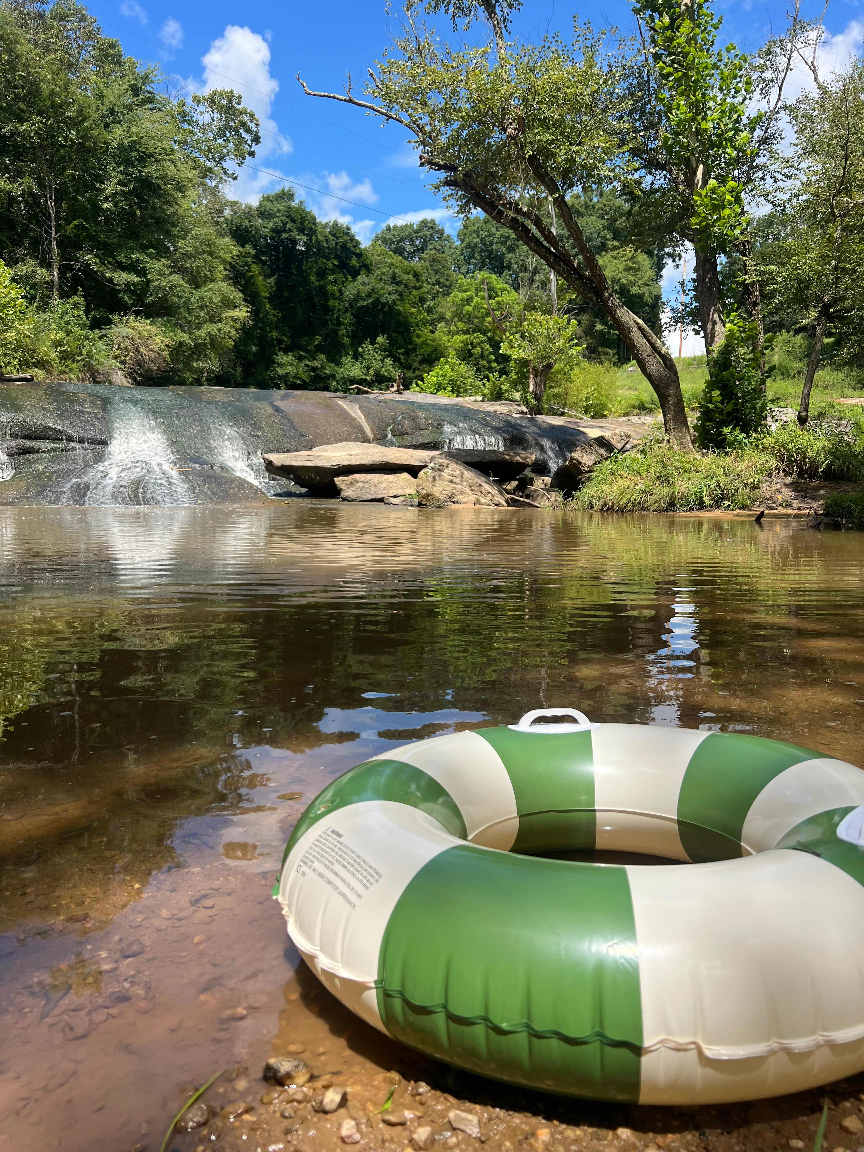 Waterfall camping close to CLT