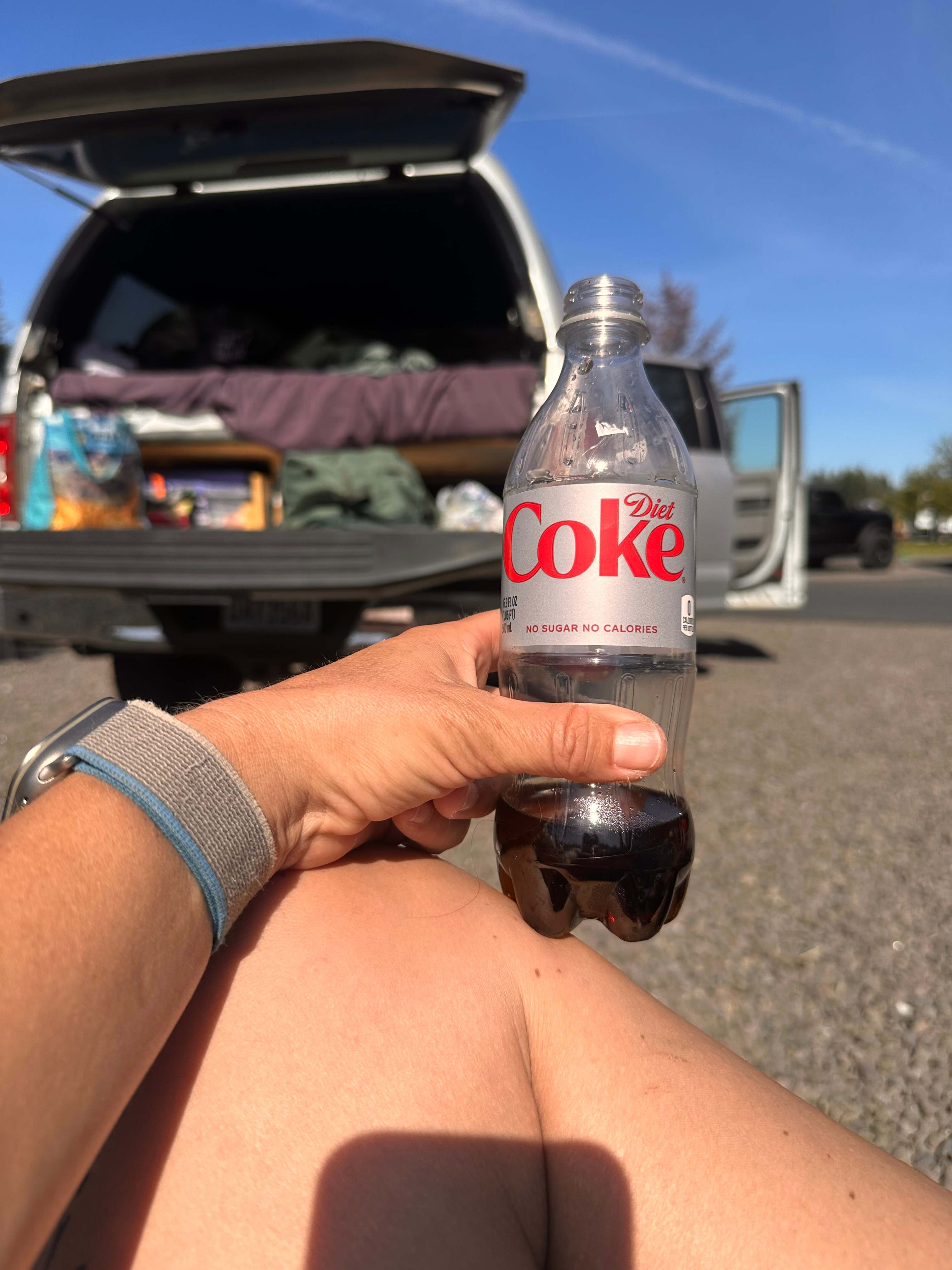 Grabbed a Diet Coke from the vending machine! 