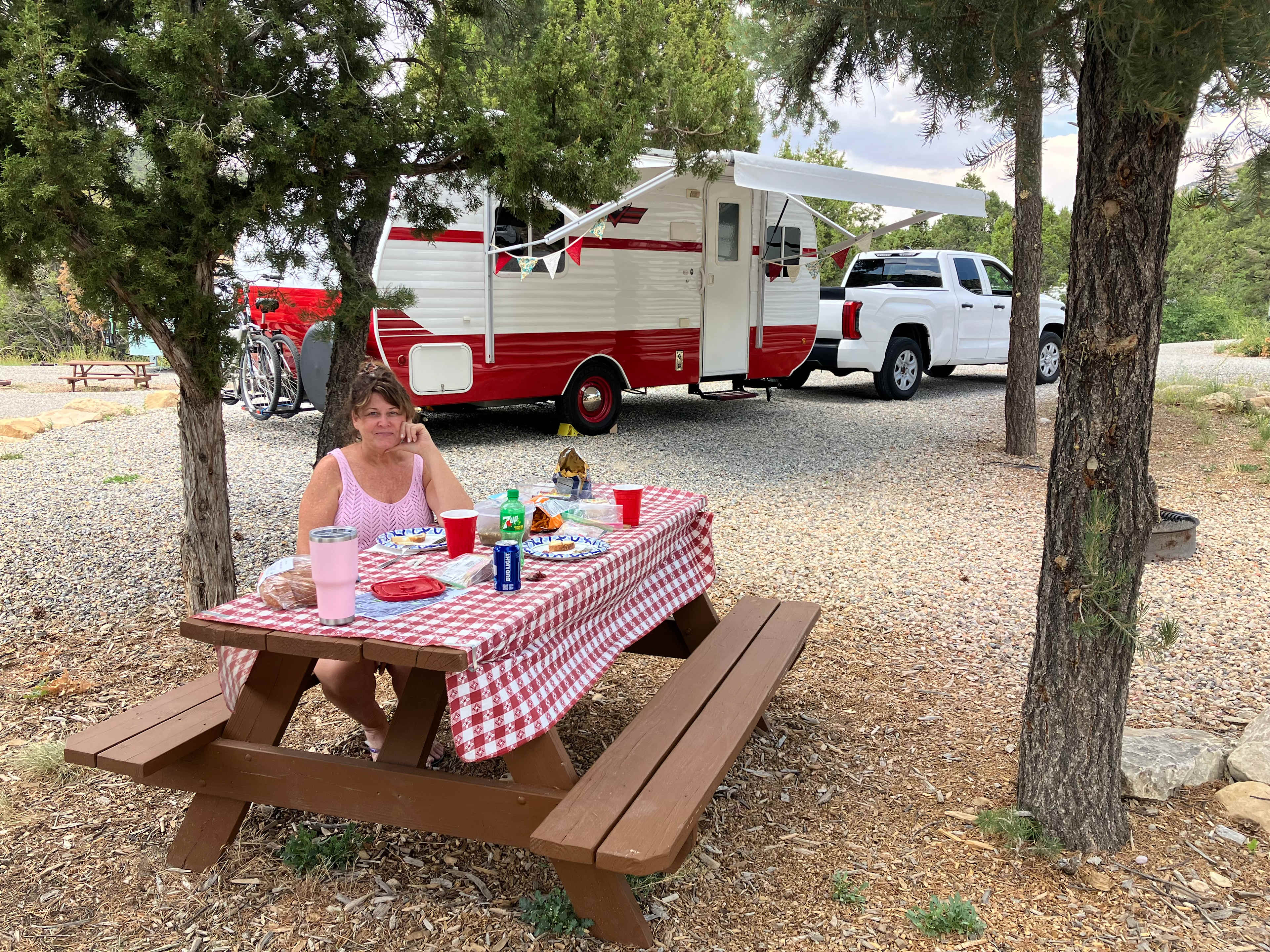 Lunch under the trees 
