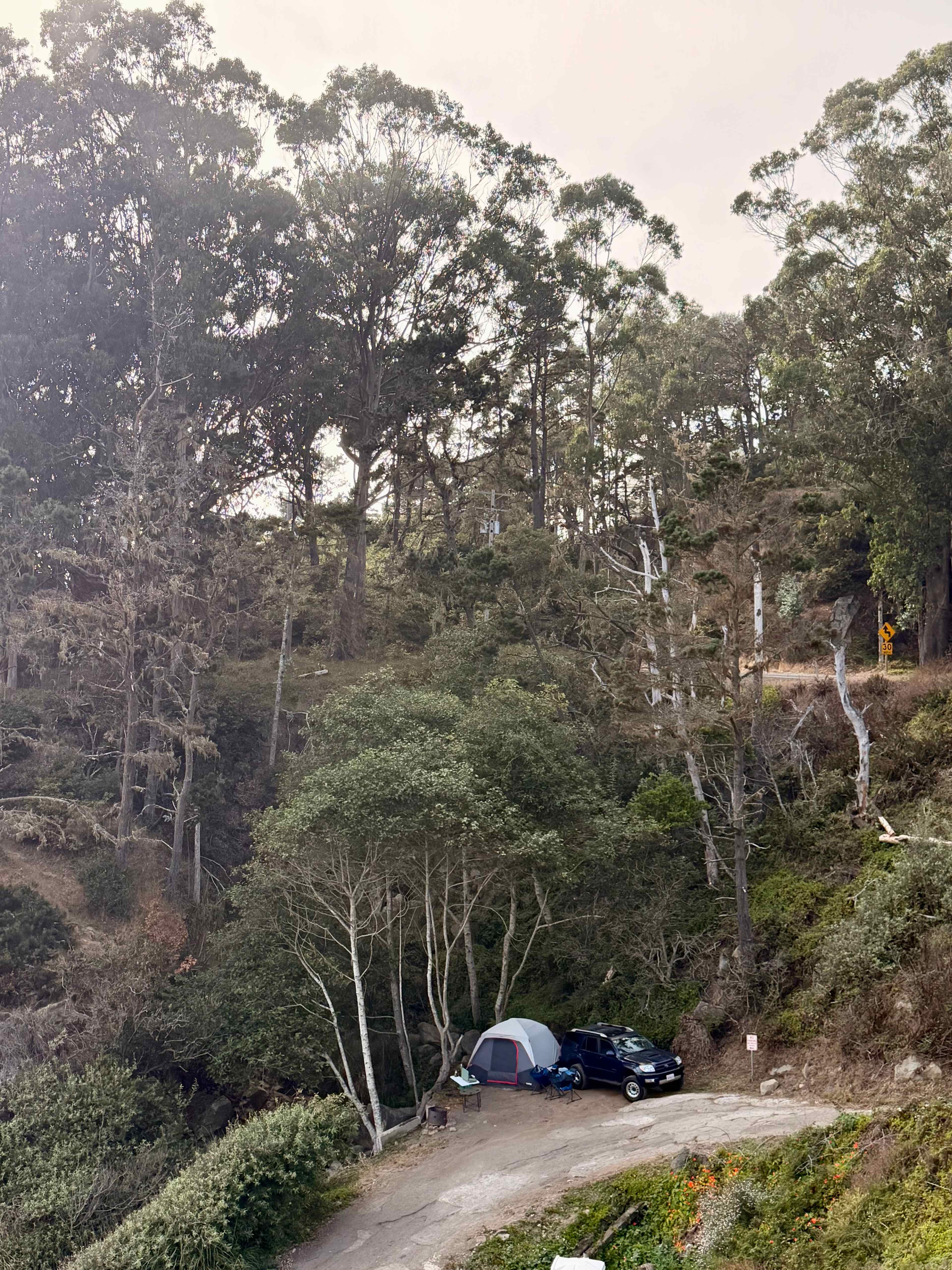 Waterfall site during the day