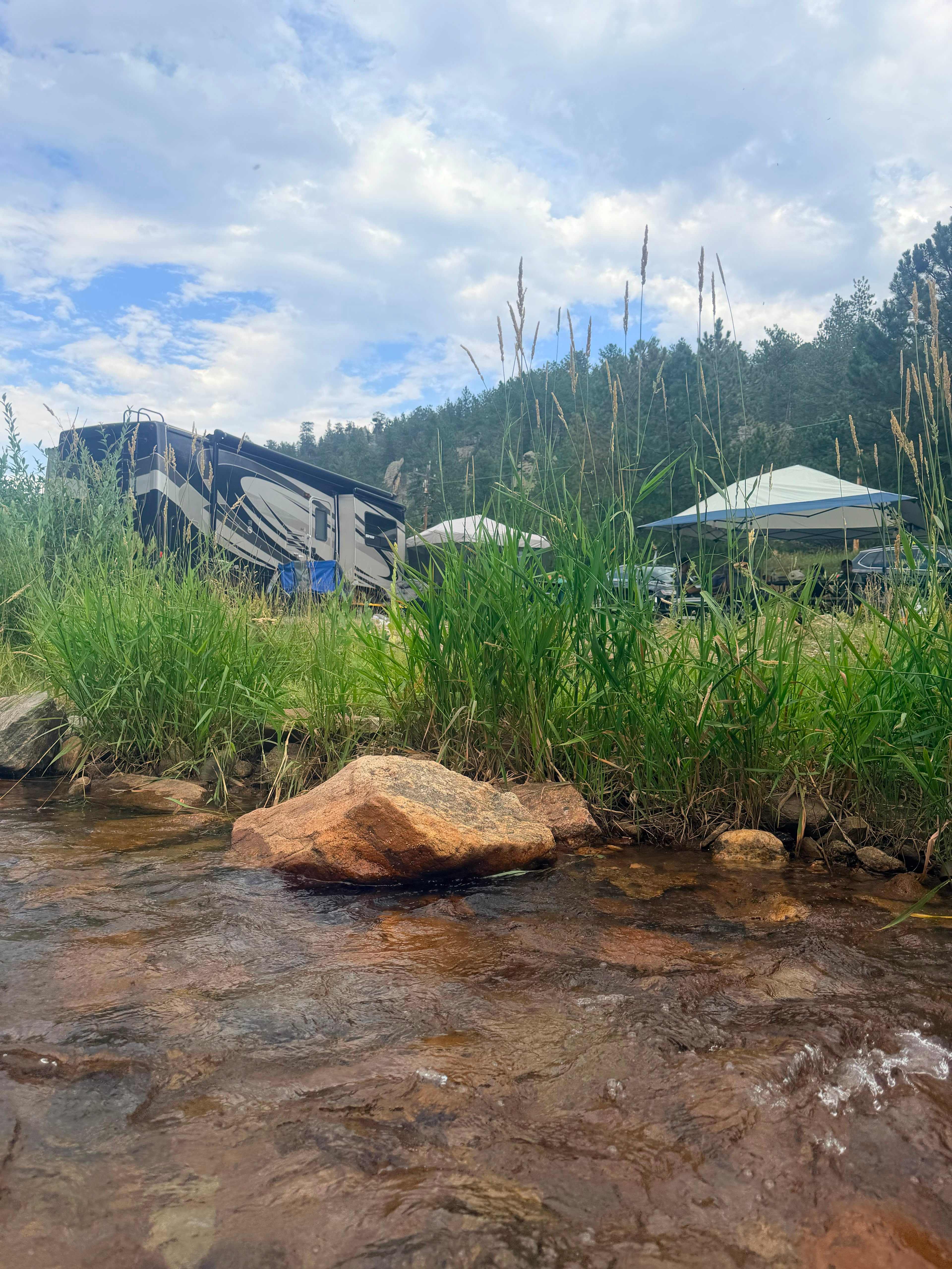 RV site near Estes Park