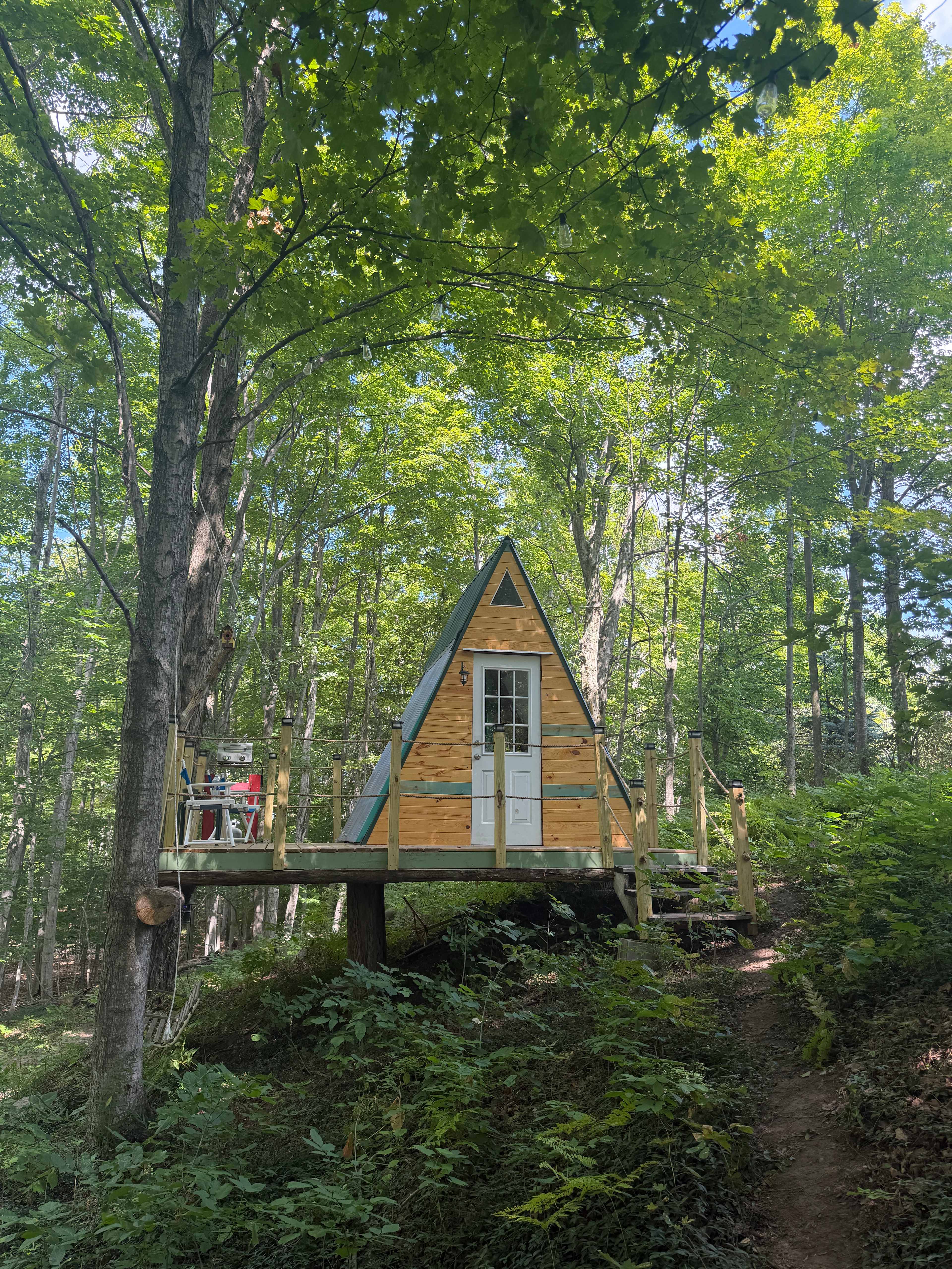 Treehouse Convertible A-Frame Cabin