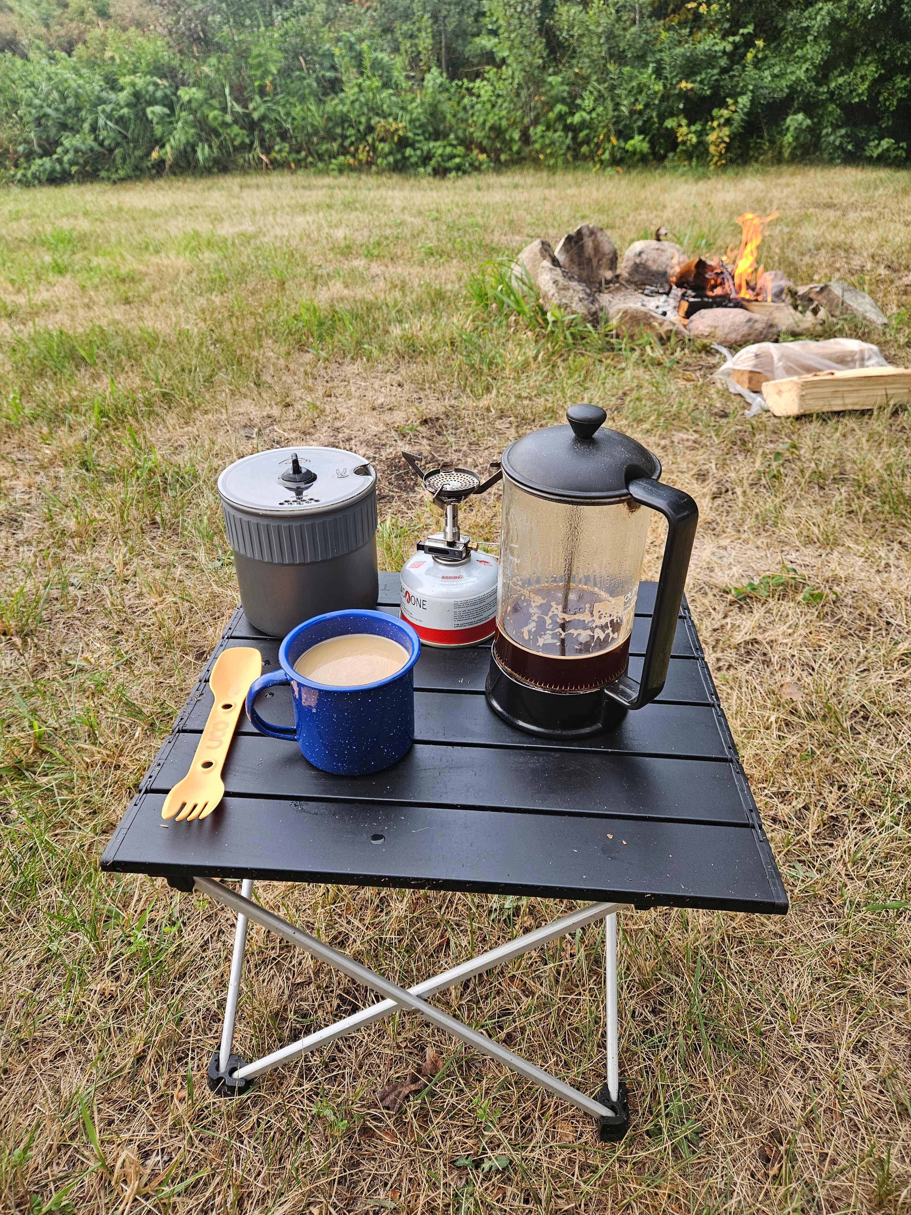Morning coffee. 