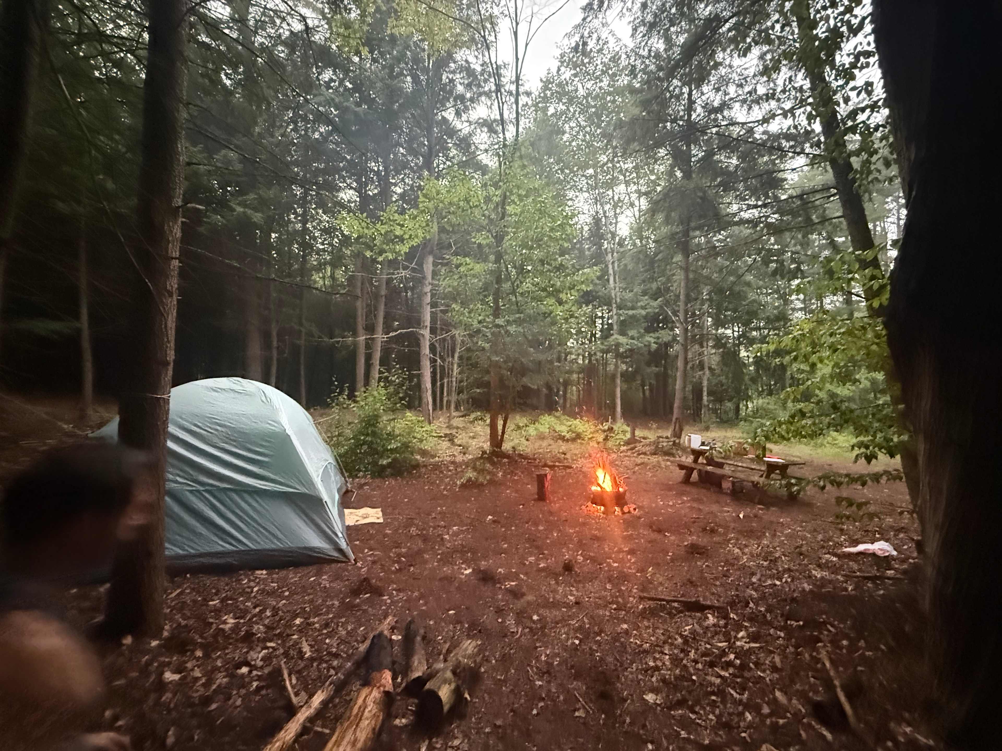 Fish house campsites
