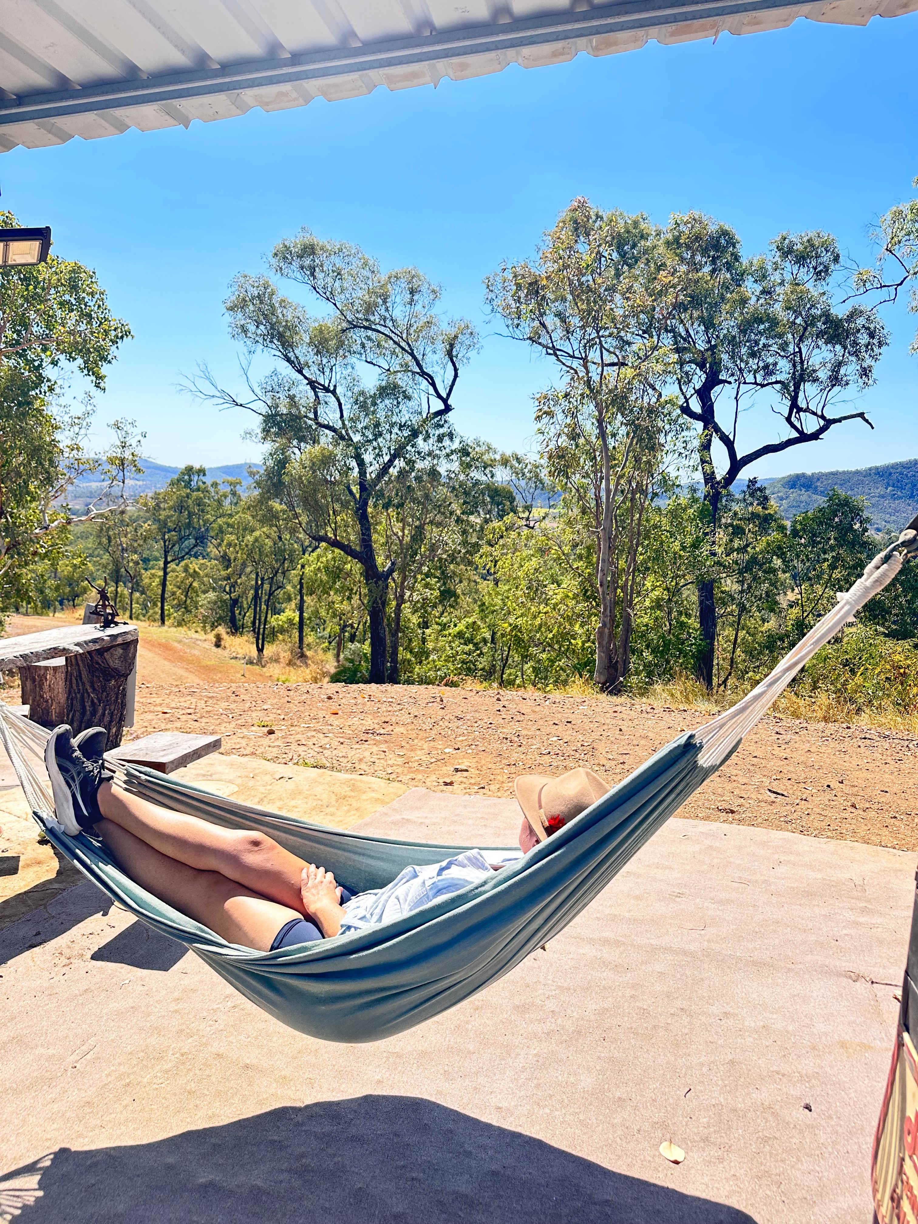 Hammocks at the chair swing