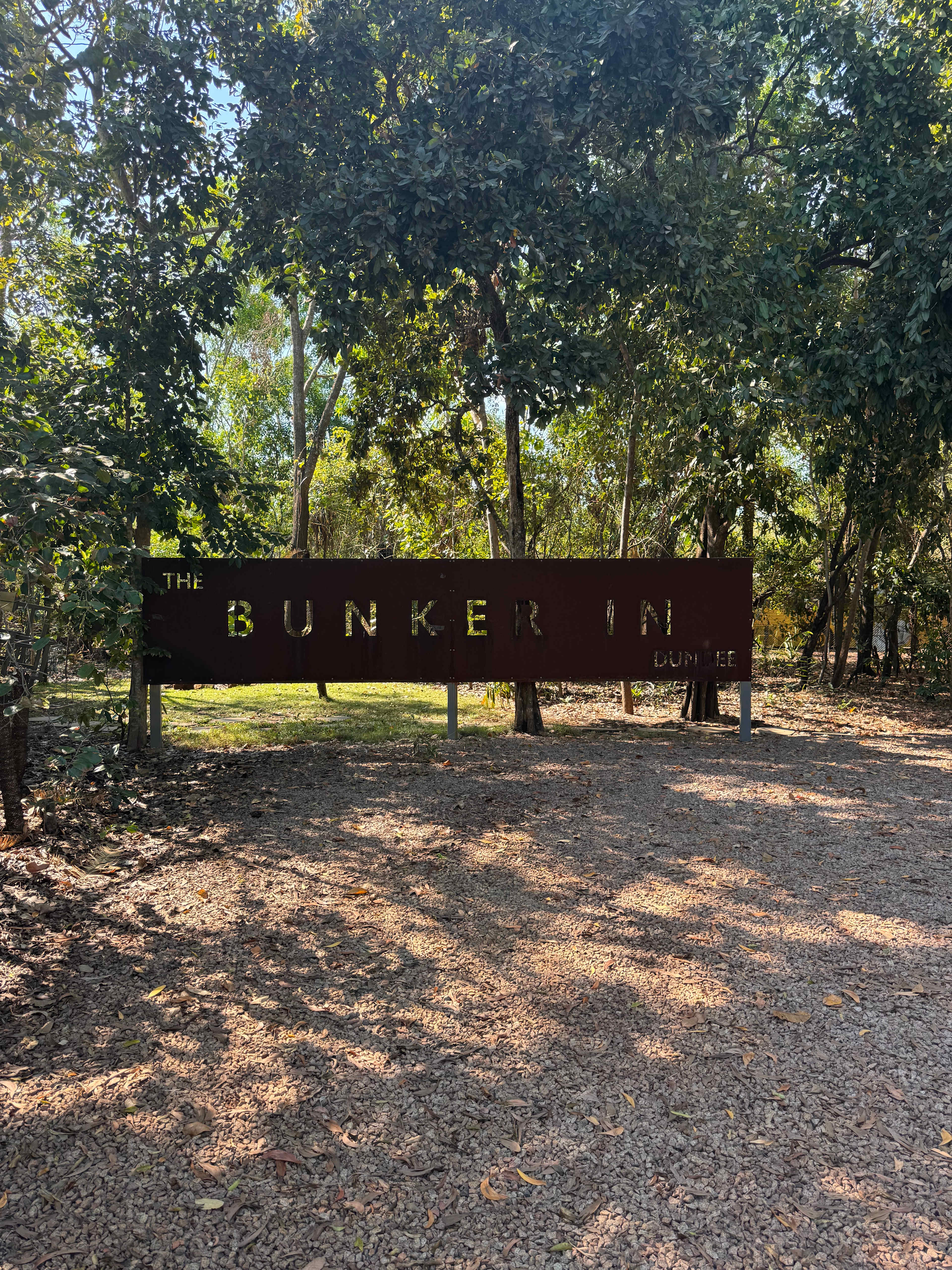 Welcome sign at site