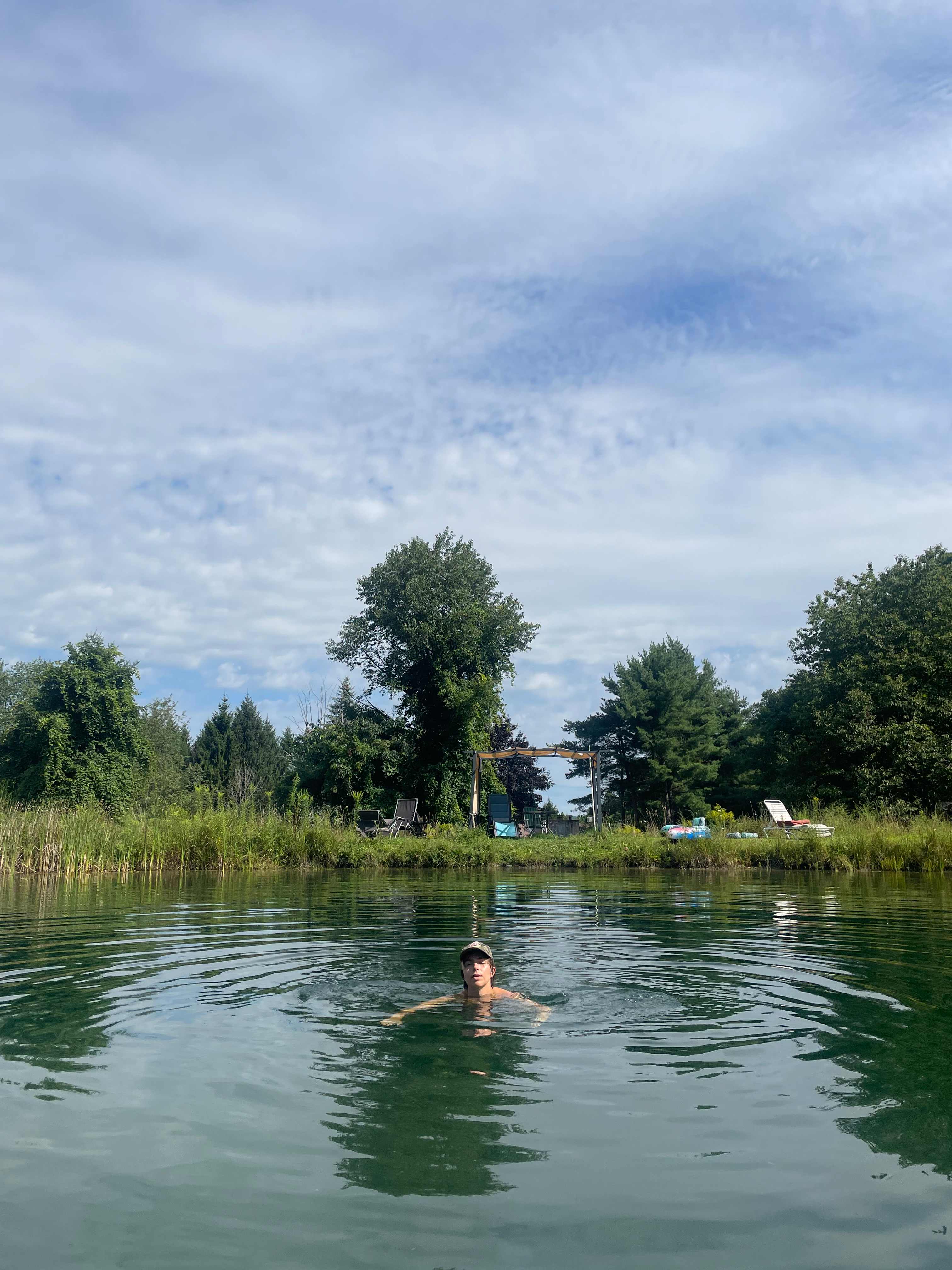 Hillside Pond with a View
