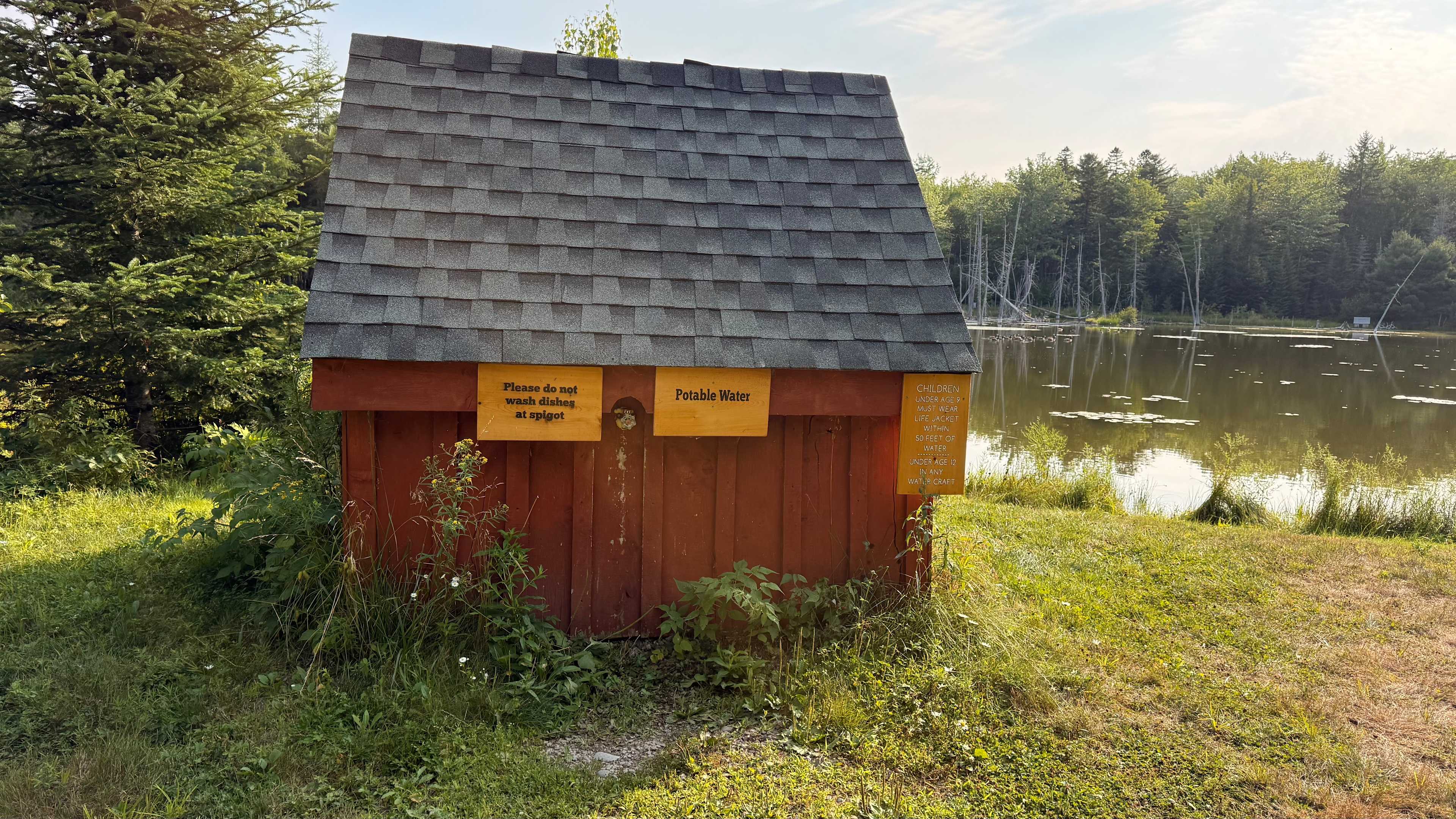 Spring House with tap