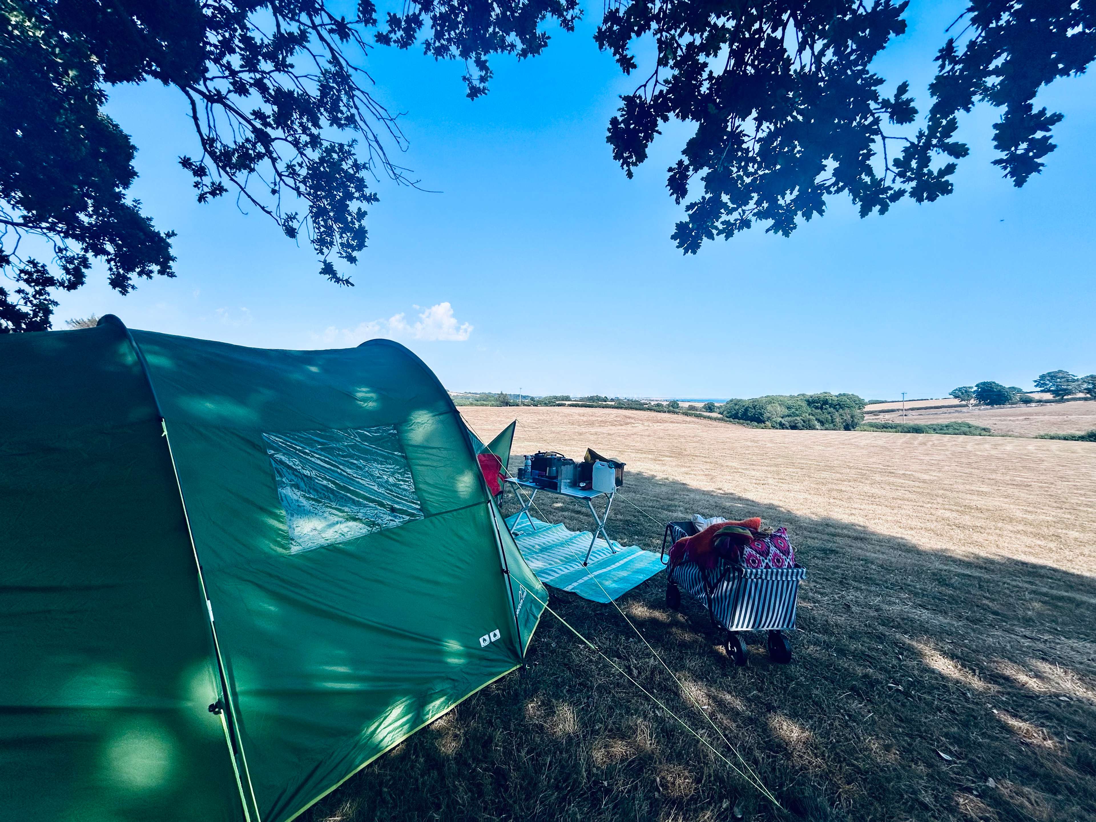 View from back of field - Rye bay in distance 