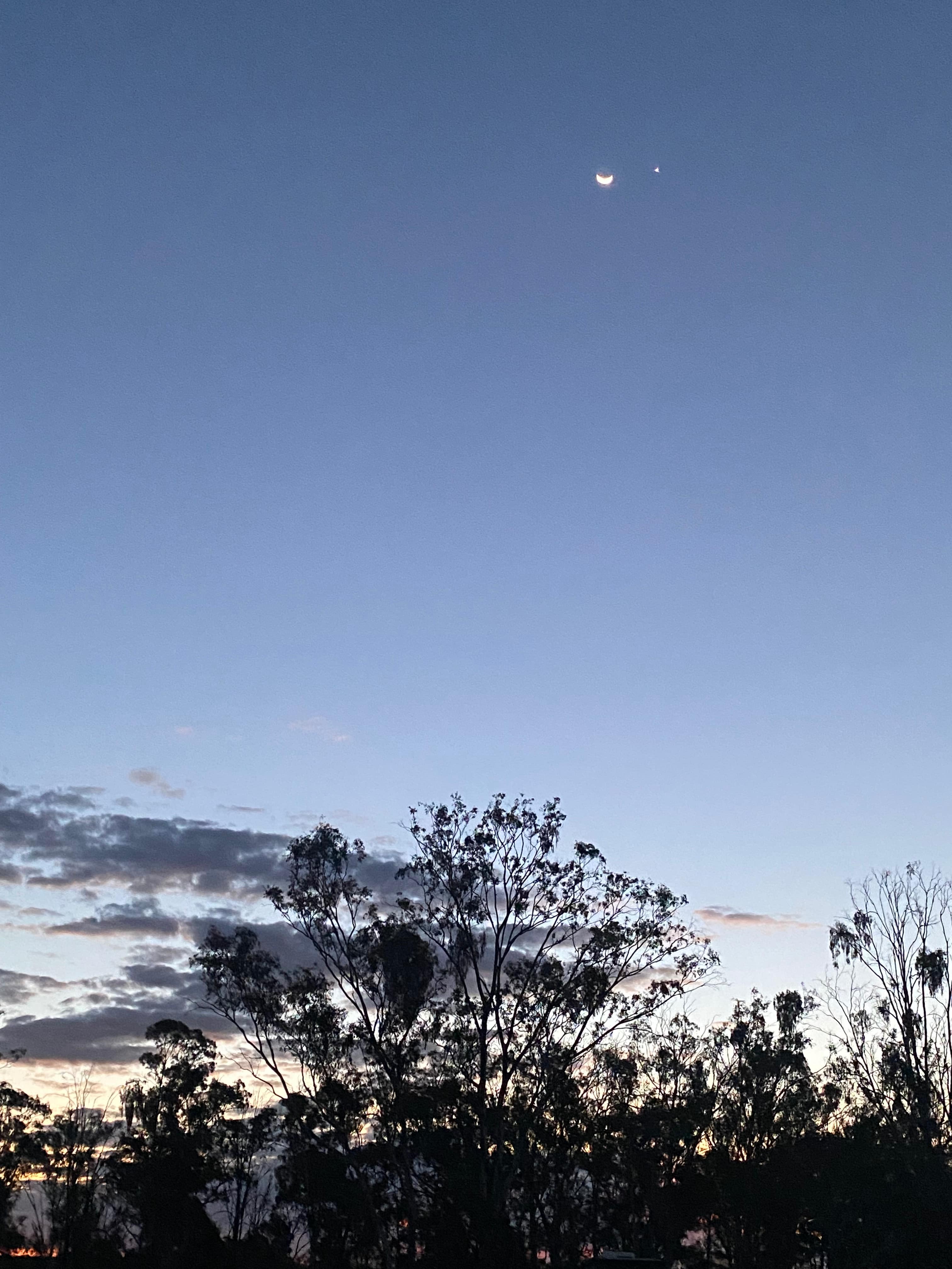 Clear night sky for stargazing