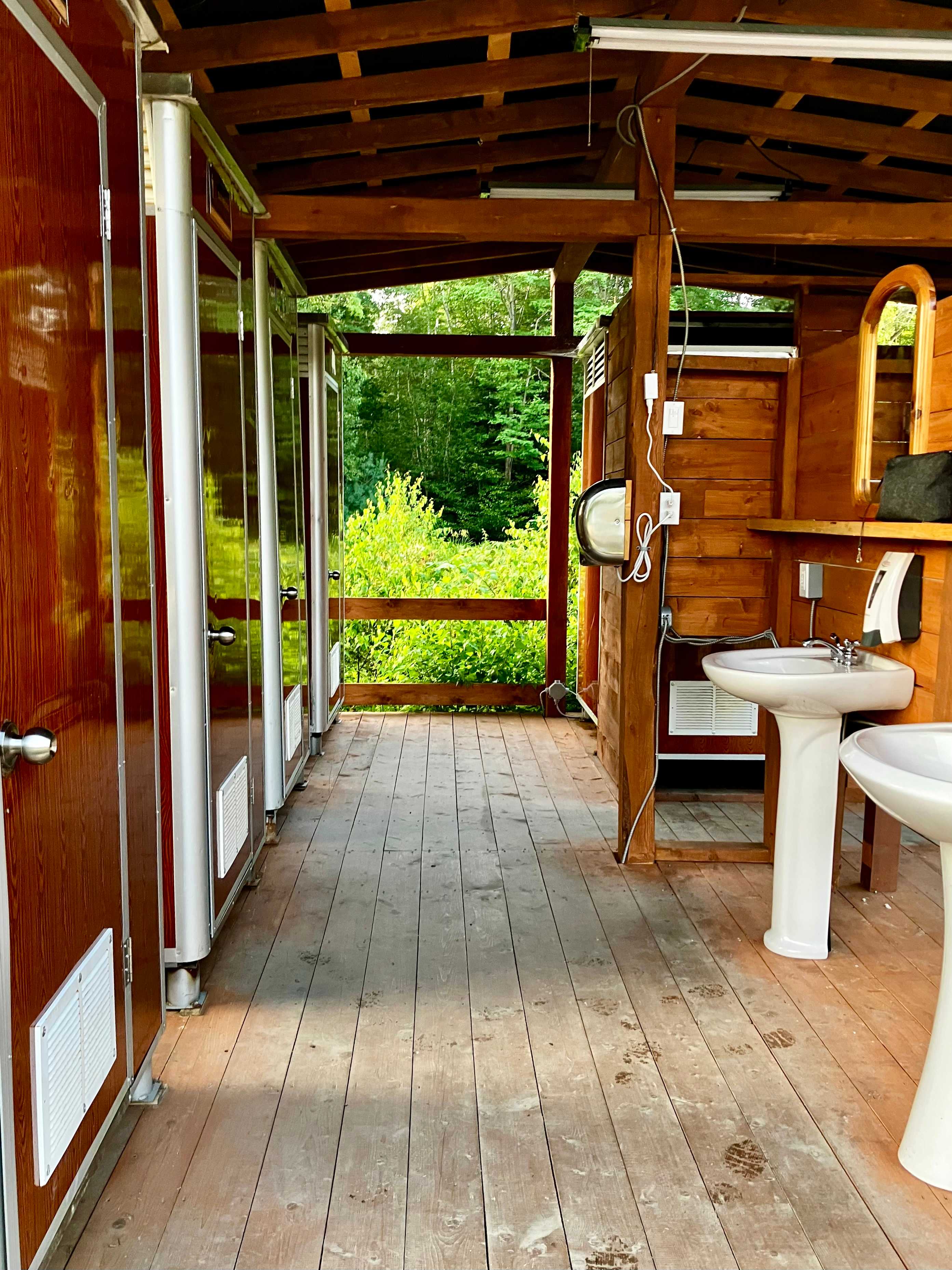Washroom/ shower and dish washing station area