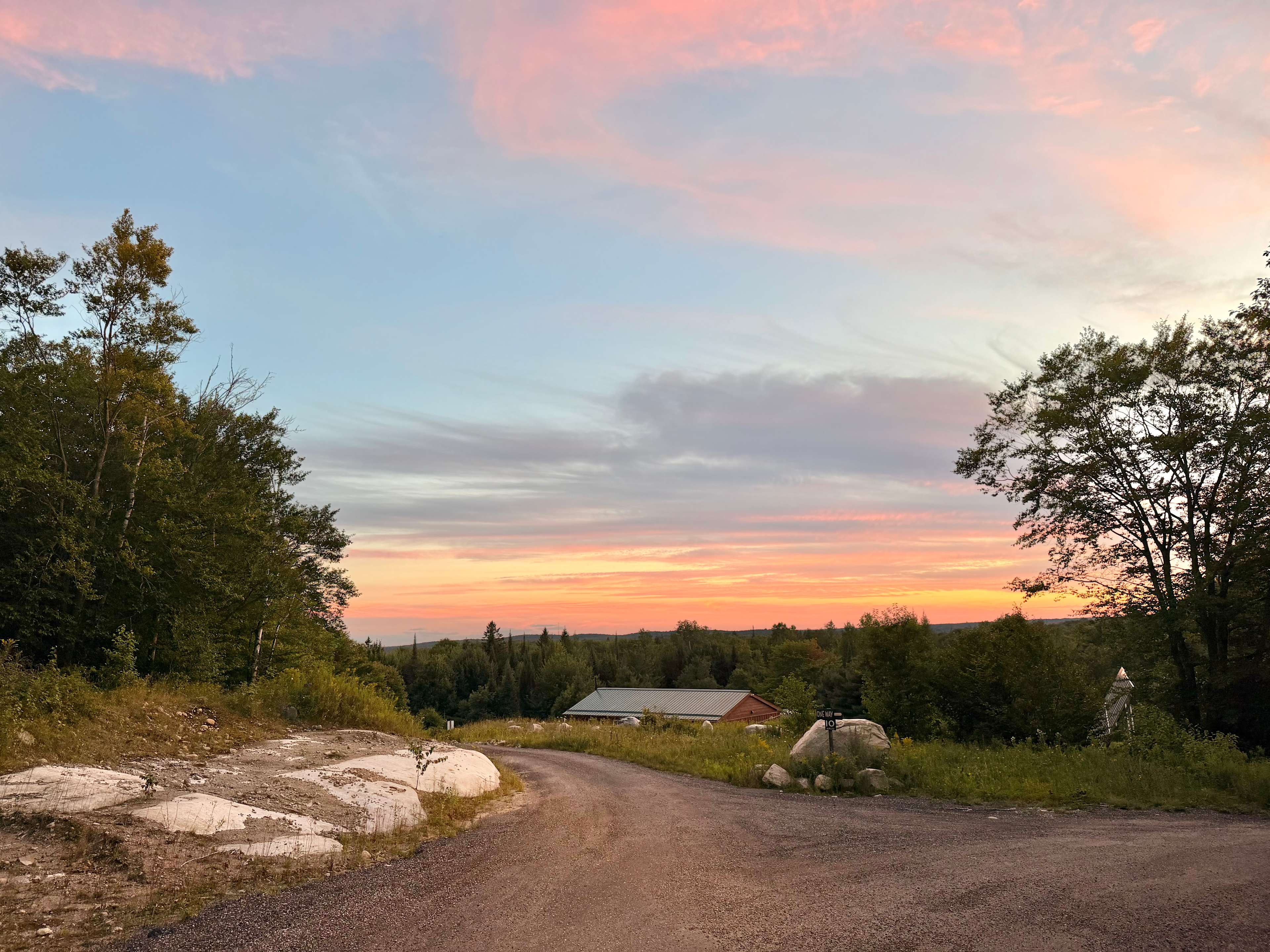 View as you drive in to the camp site
