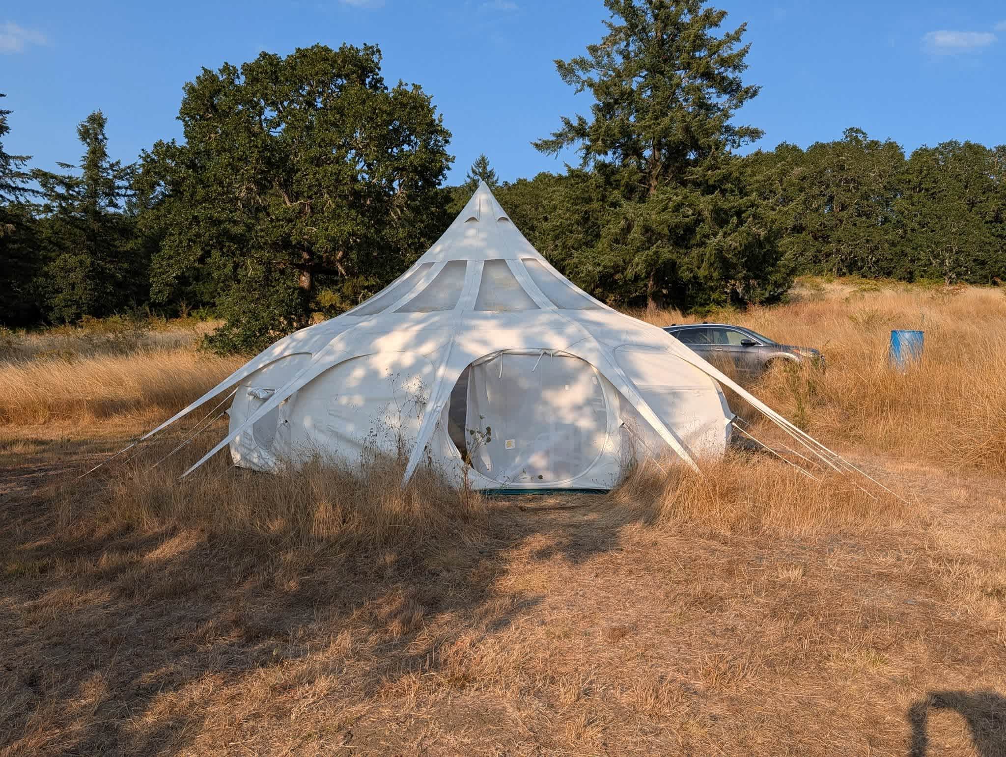 Lotus Belle Tent outside