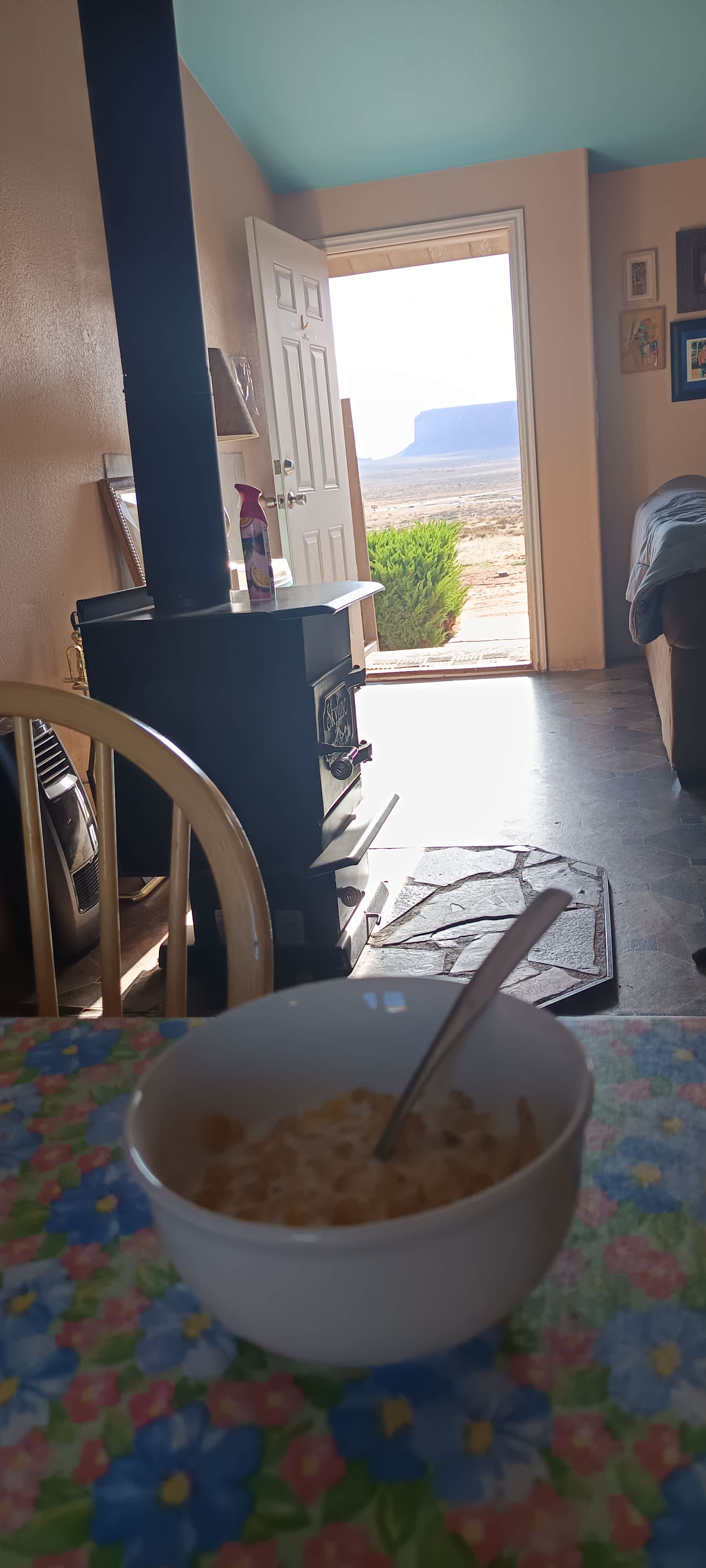 Vue pendant le petit déjeuner 
