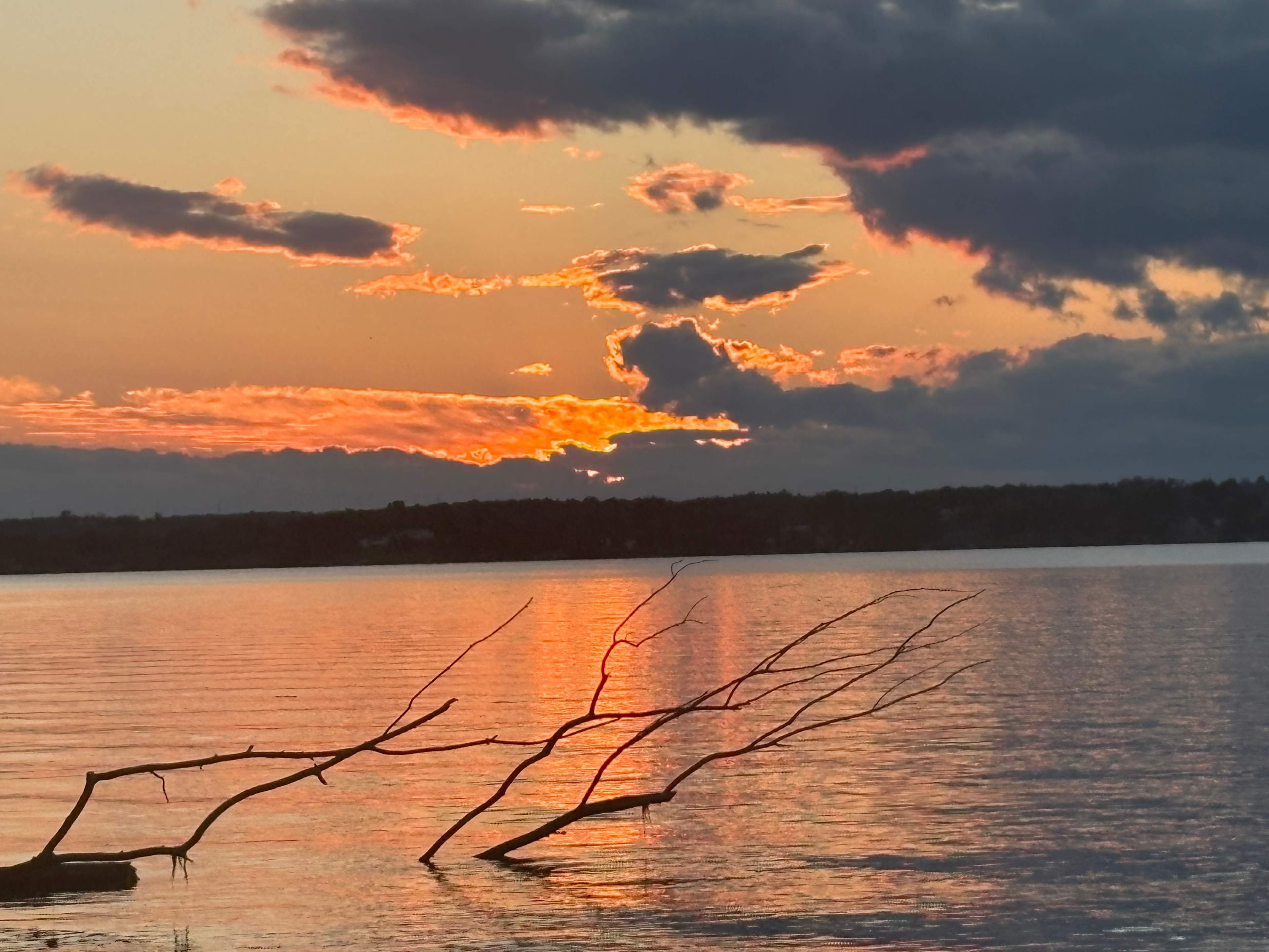 Sunset by the boat launch