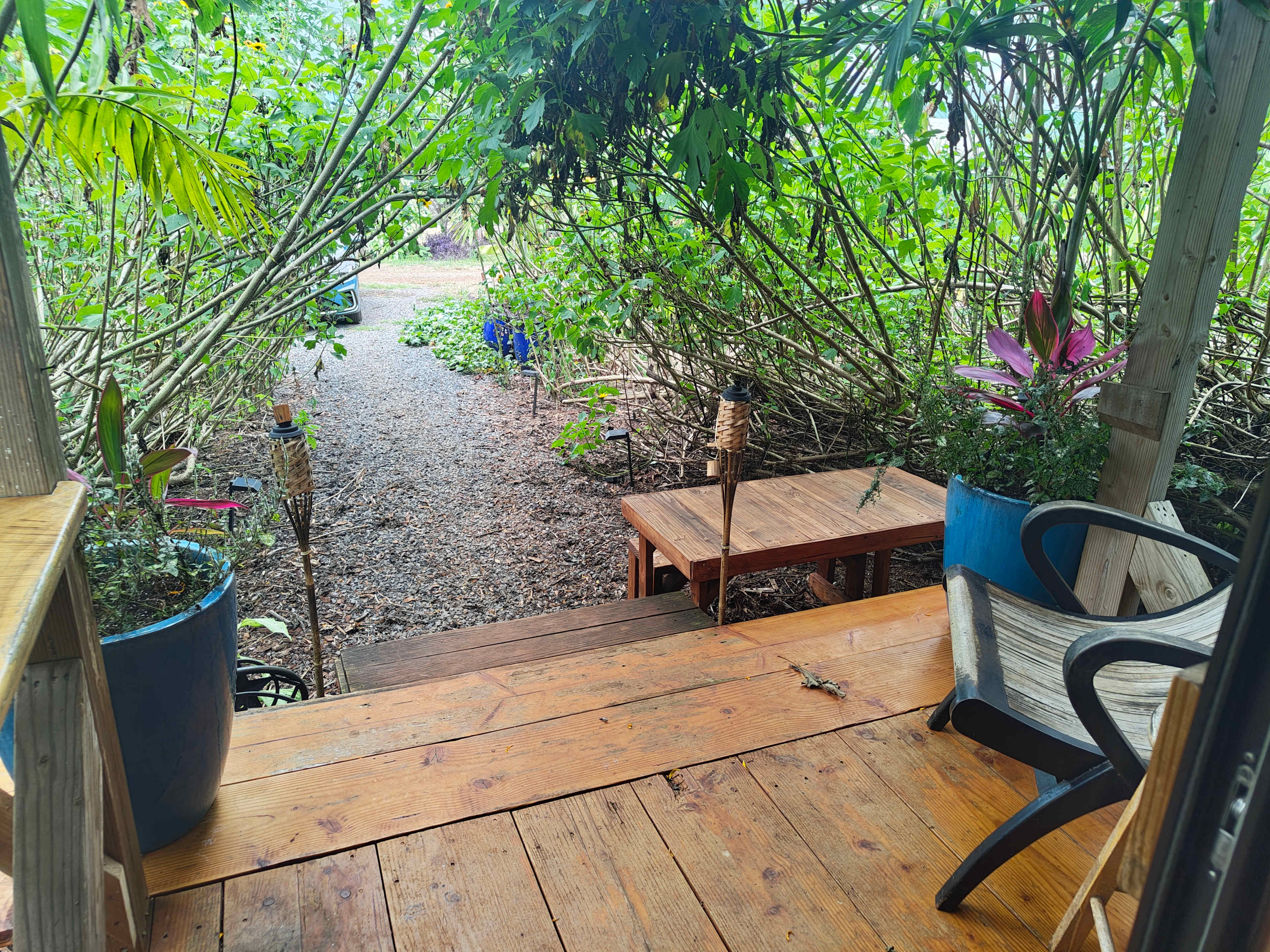 The patio of cabin 1