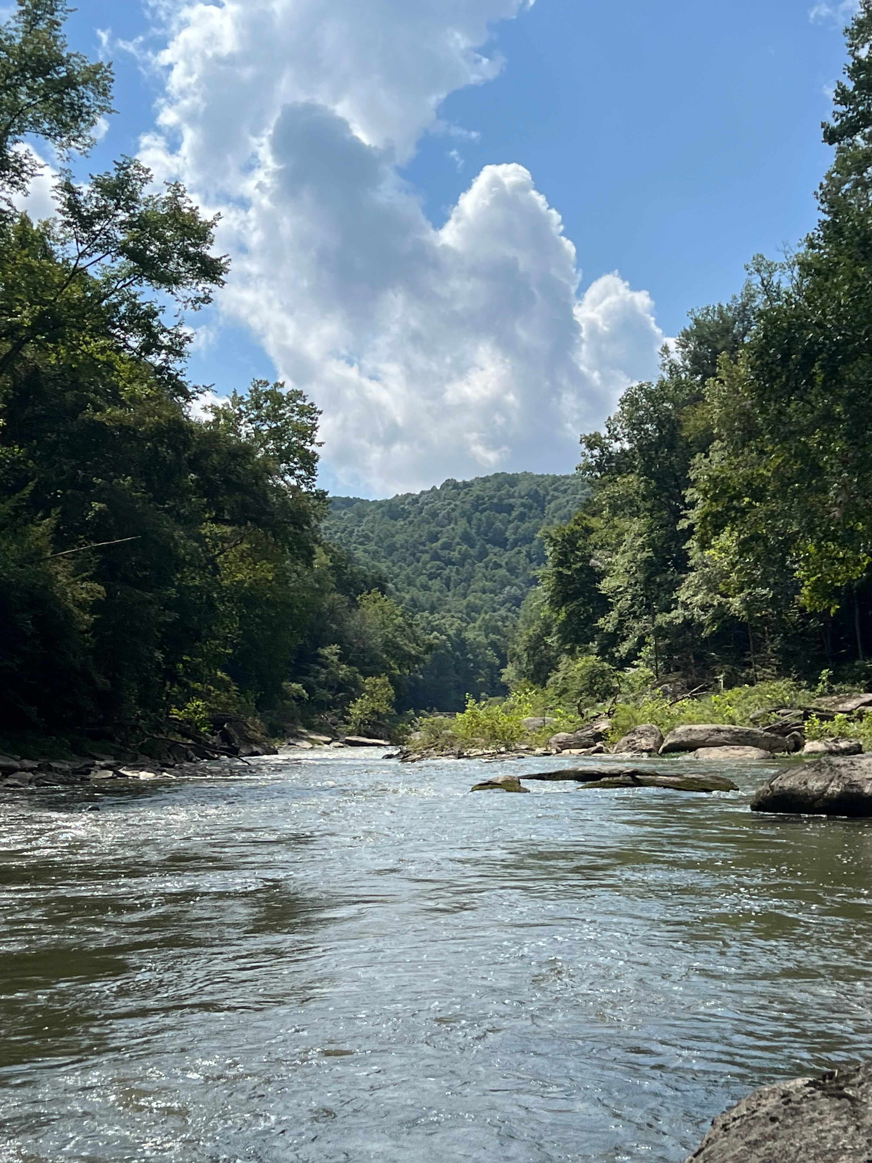 At the river