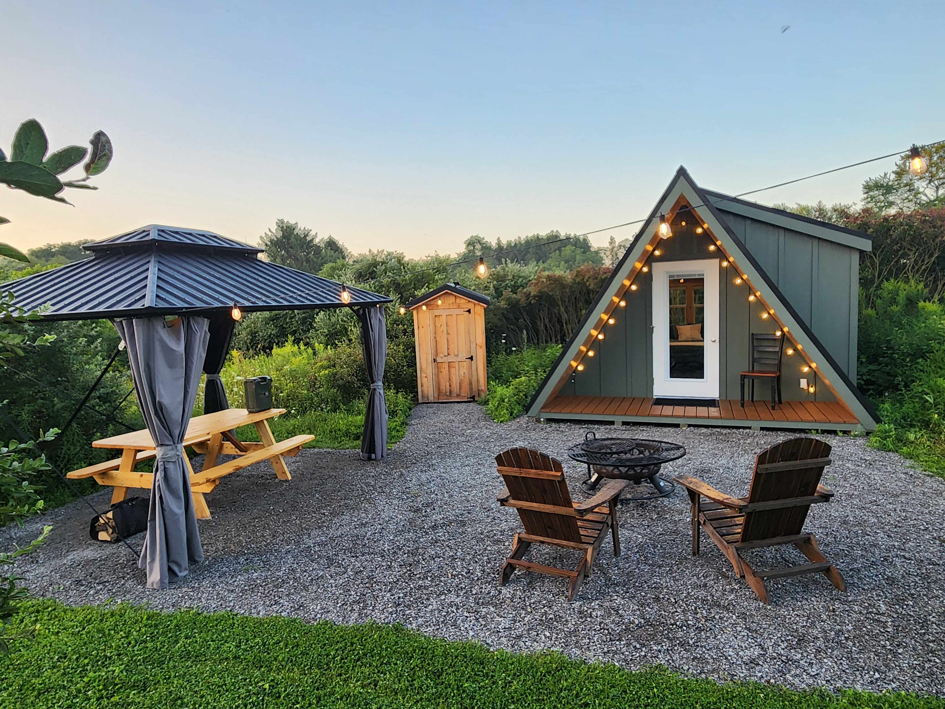 Glamping in Perry Near Letchworth