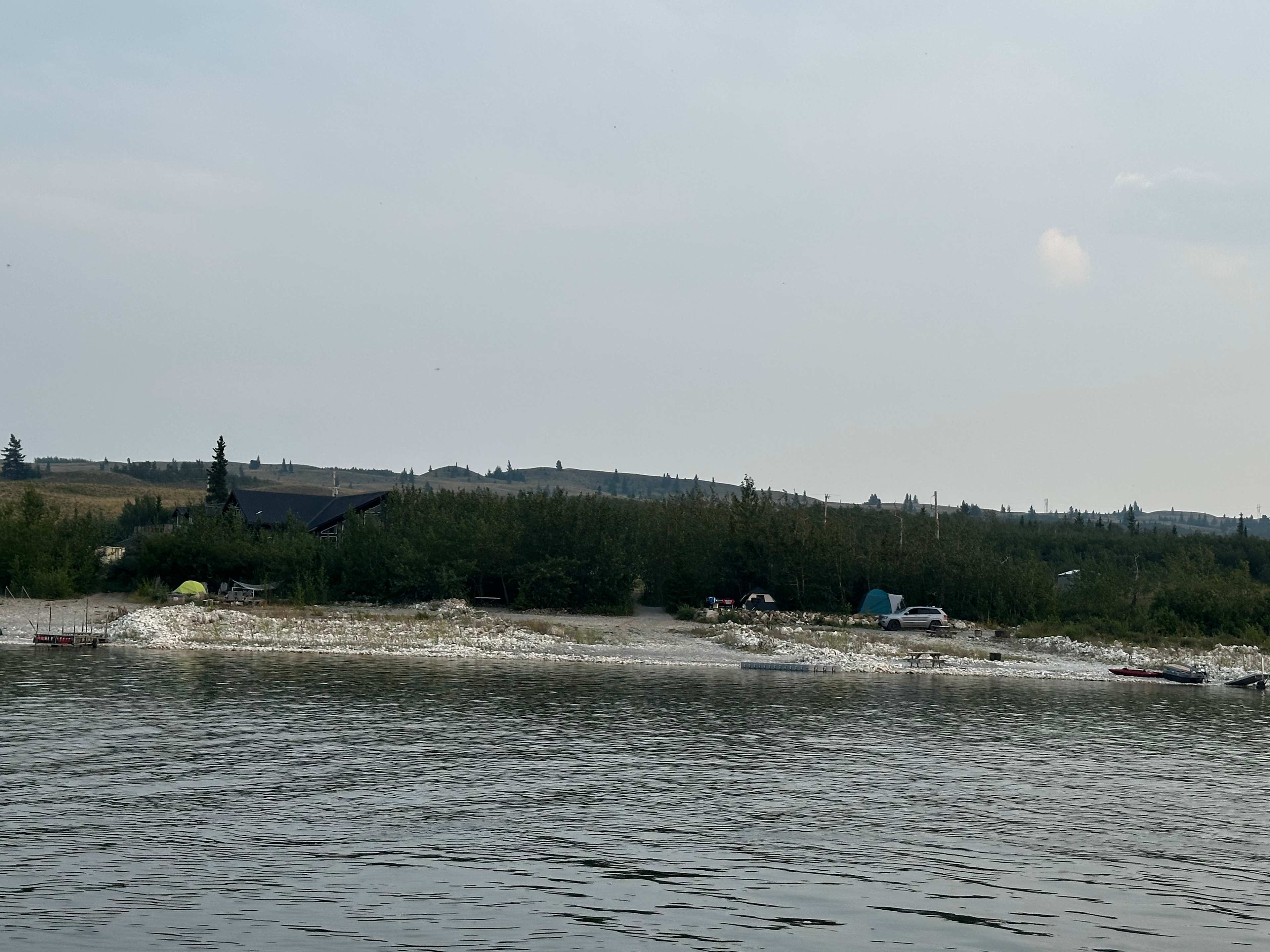 View of camp from water 