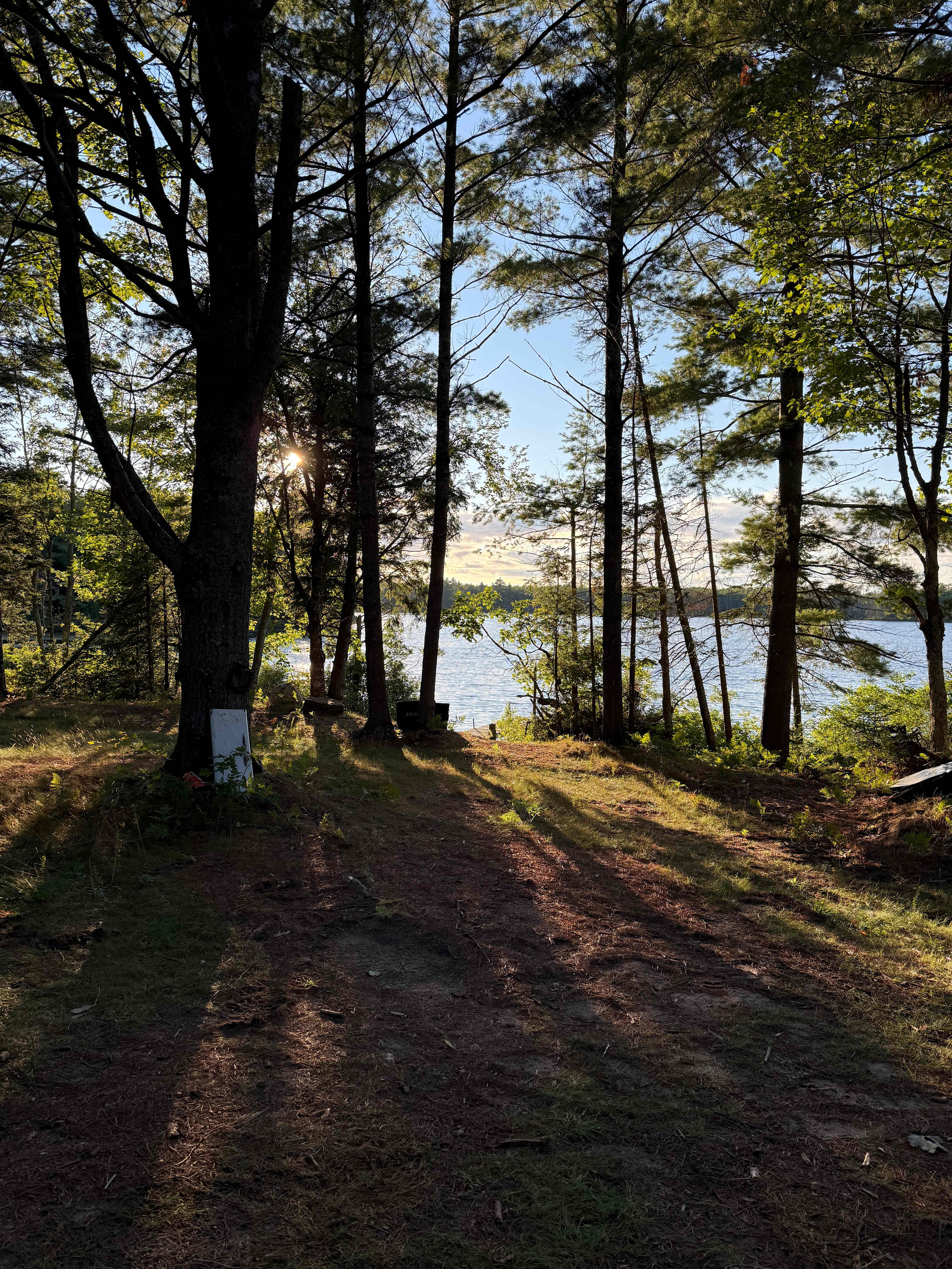 View of Sandy Lake from our site