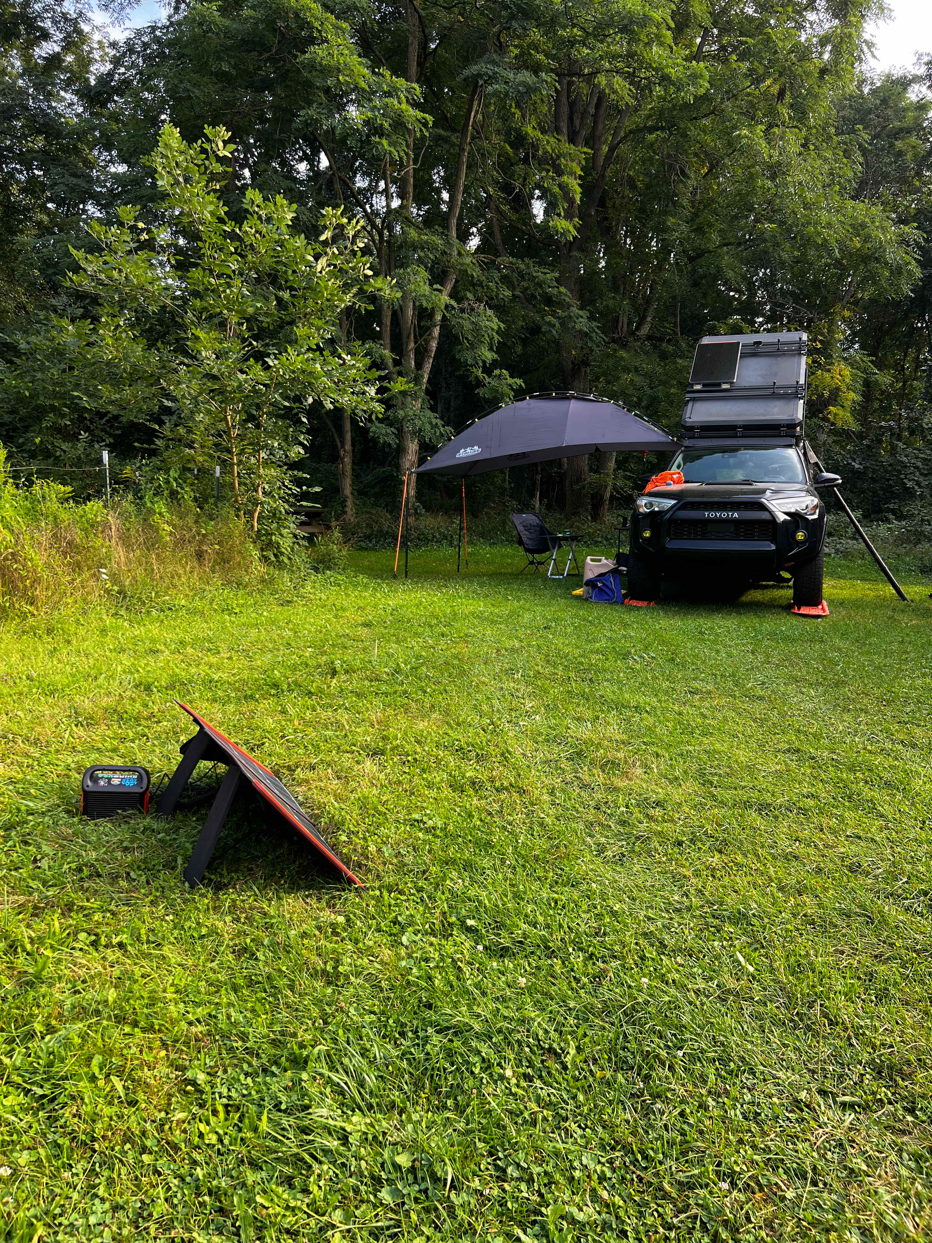 Secluded Camping on the Canal