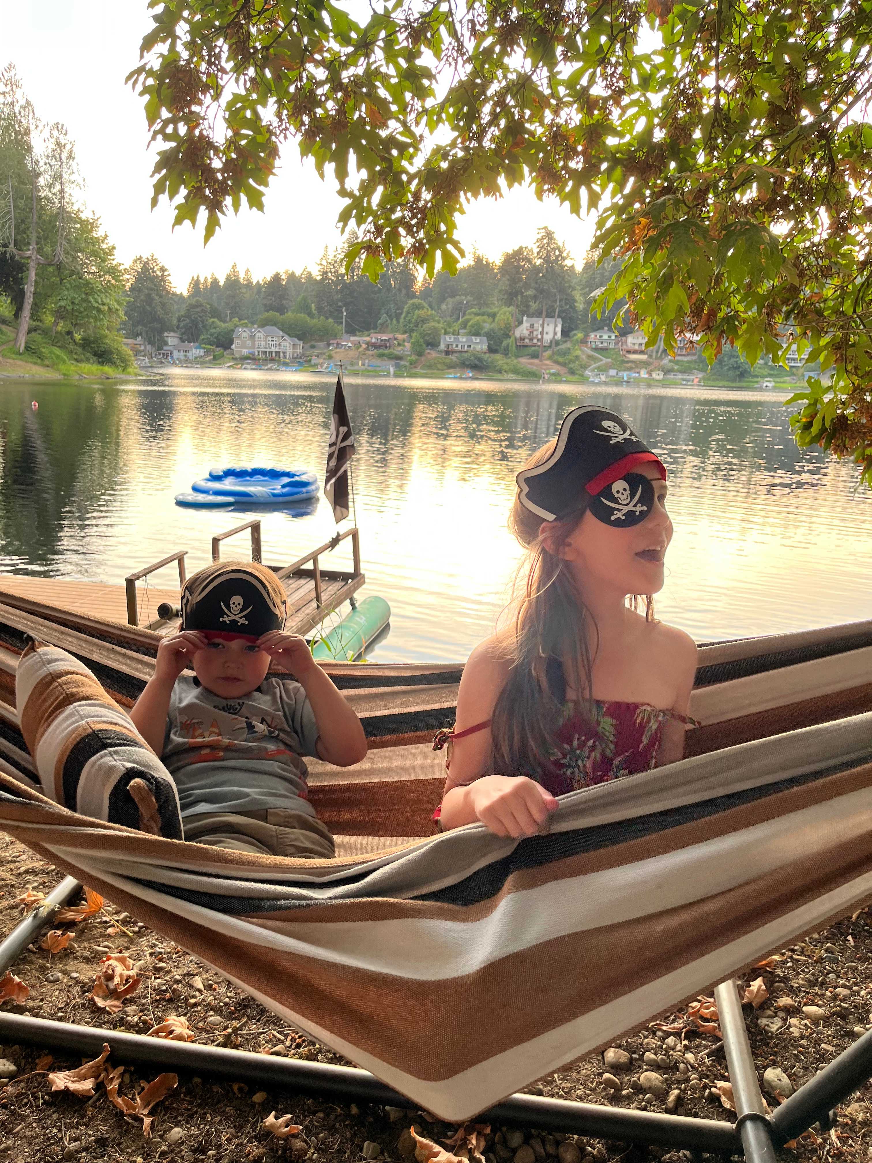 Lots of opportunities throughout the property to practice being pirates. 🏴‍☠️ 