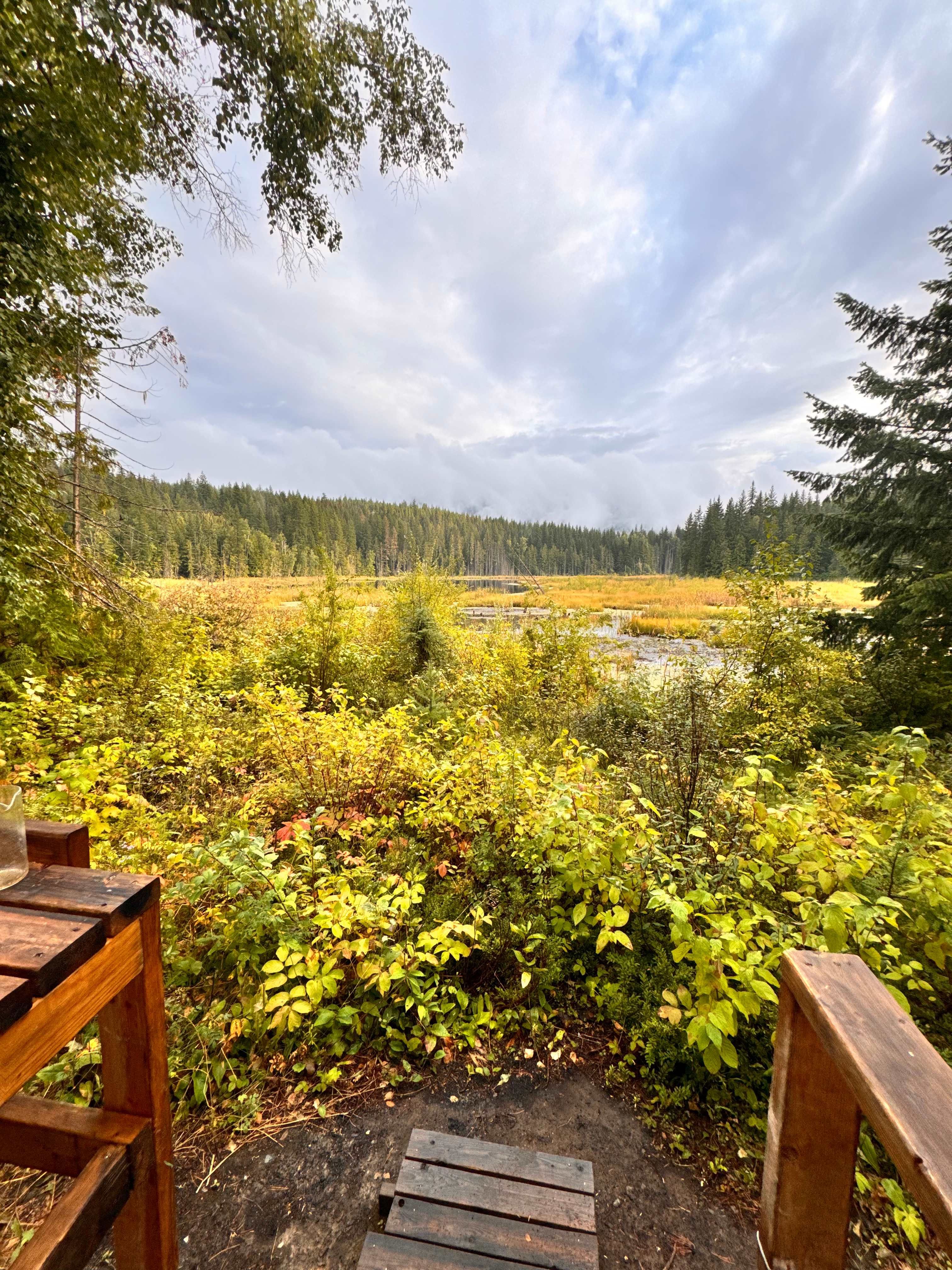 View from glamping tent #7