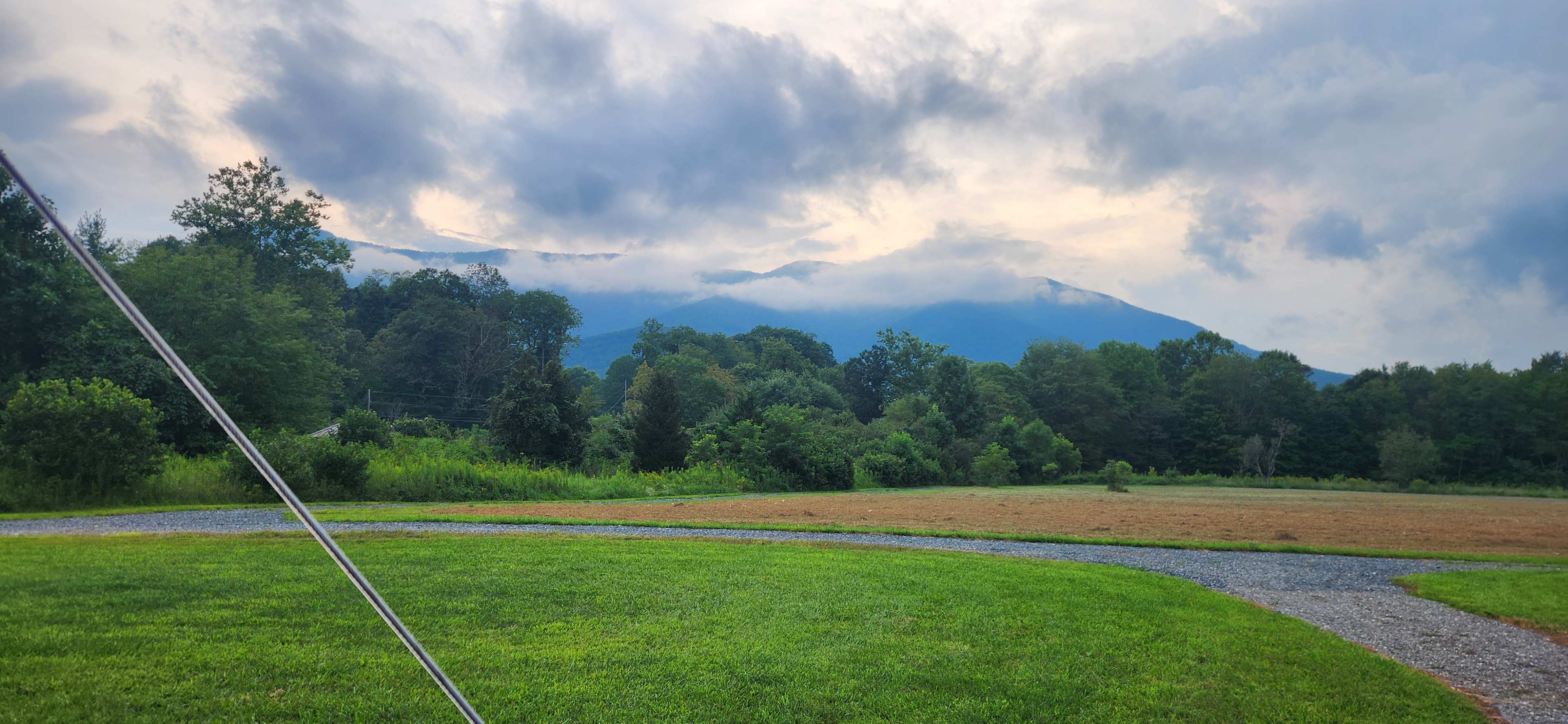 View of black mountain from our rear deck.  