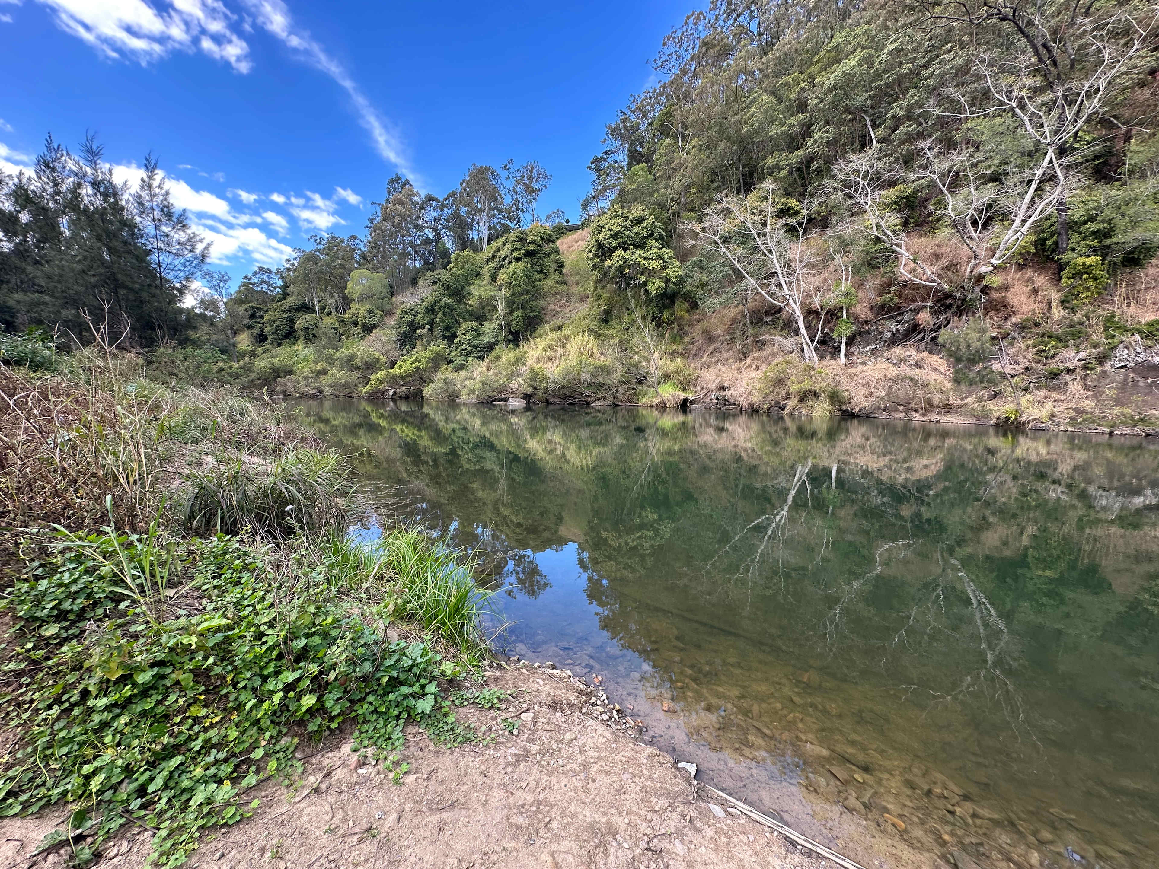 Left side of creek