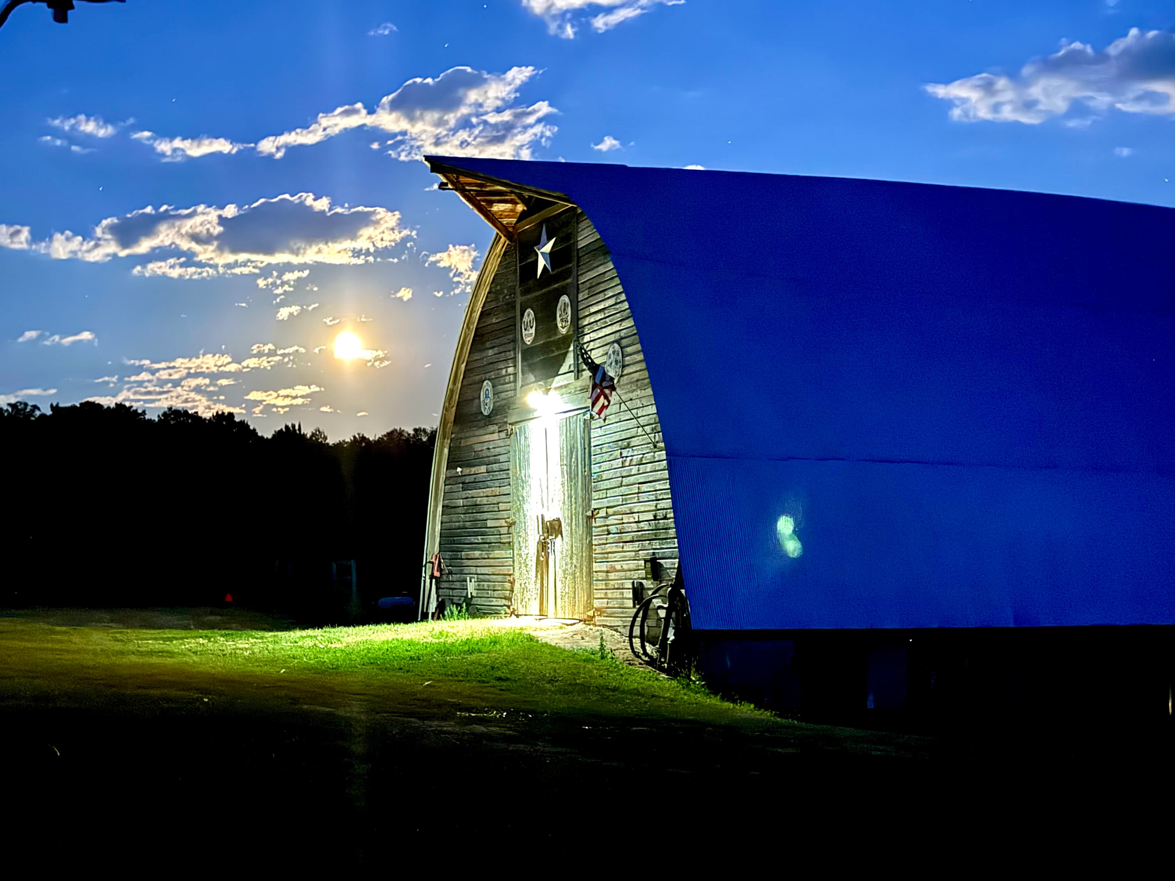 Historic barn by the camp site. 